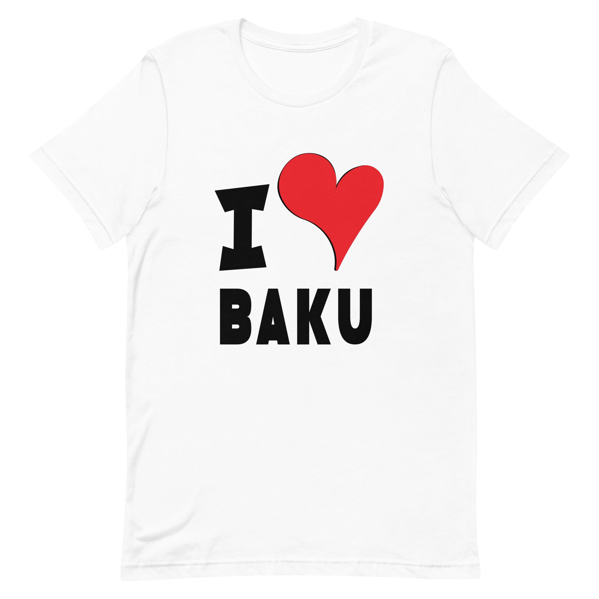 Unisex t-shirt - I Love Baku Red