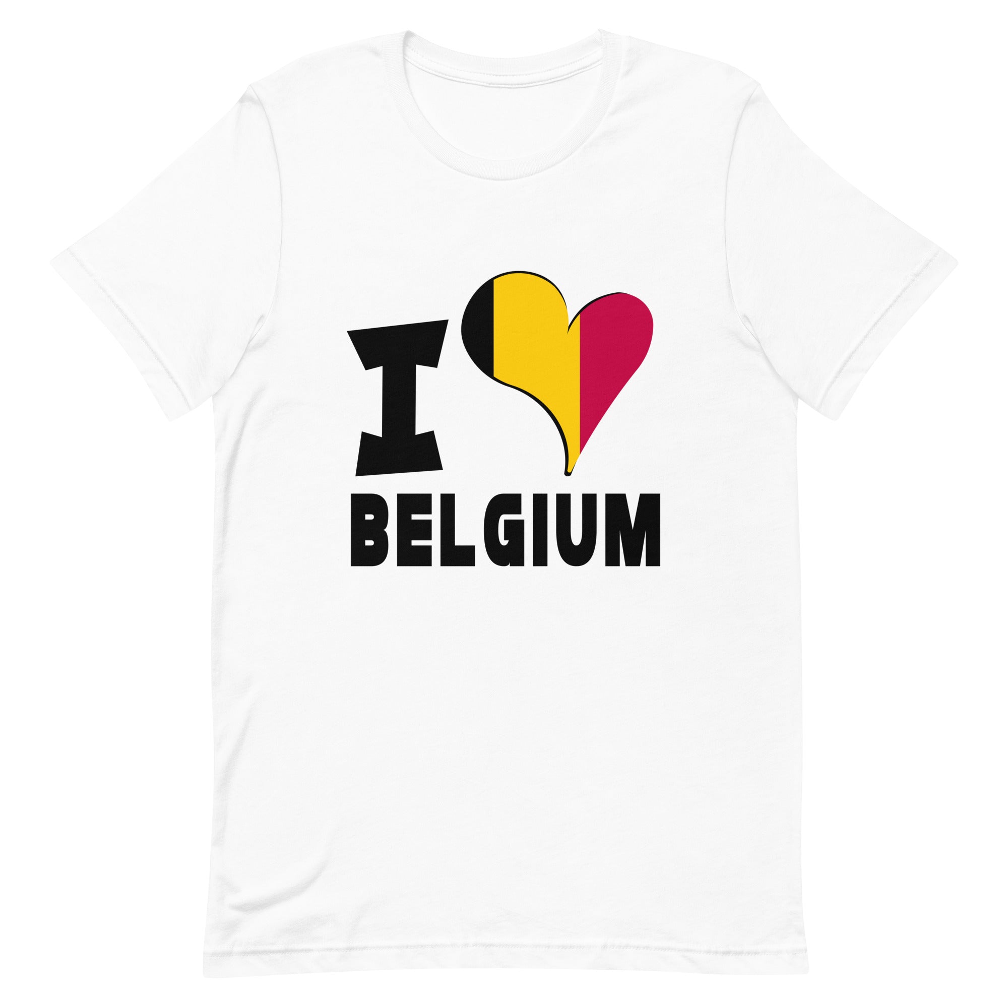 Unisex t-shirt - I Love Belgium Flag