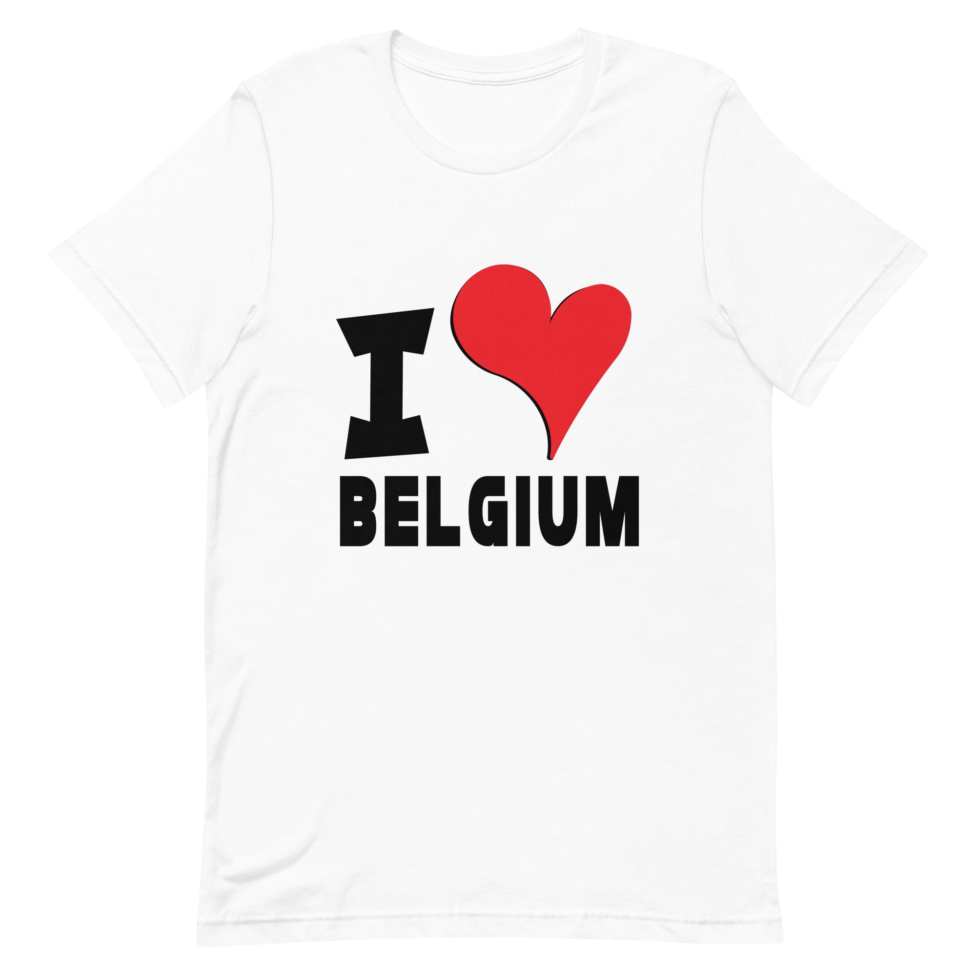 Unisex t-shirt - I Love Belgium Red