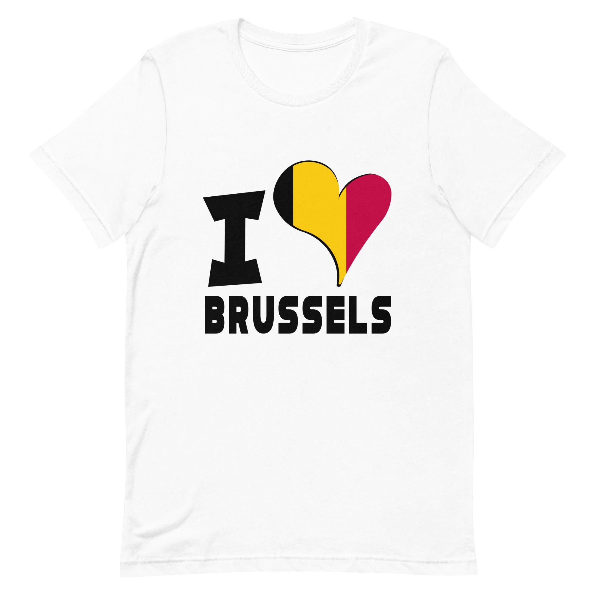 Unisex t-shirt - I Love Brussels Flag