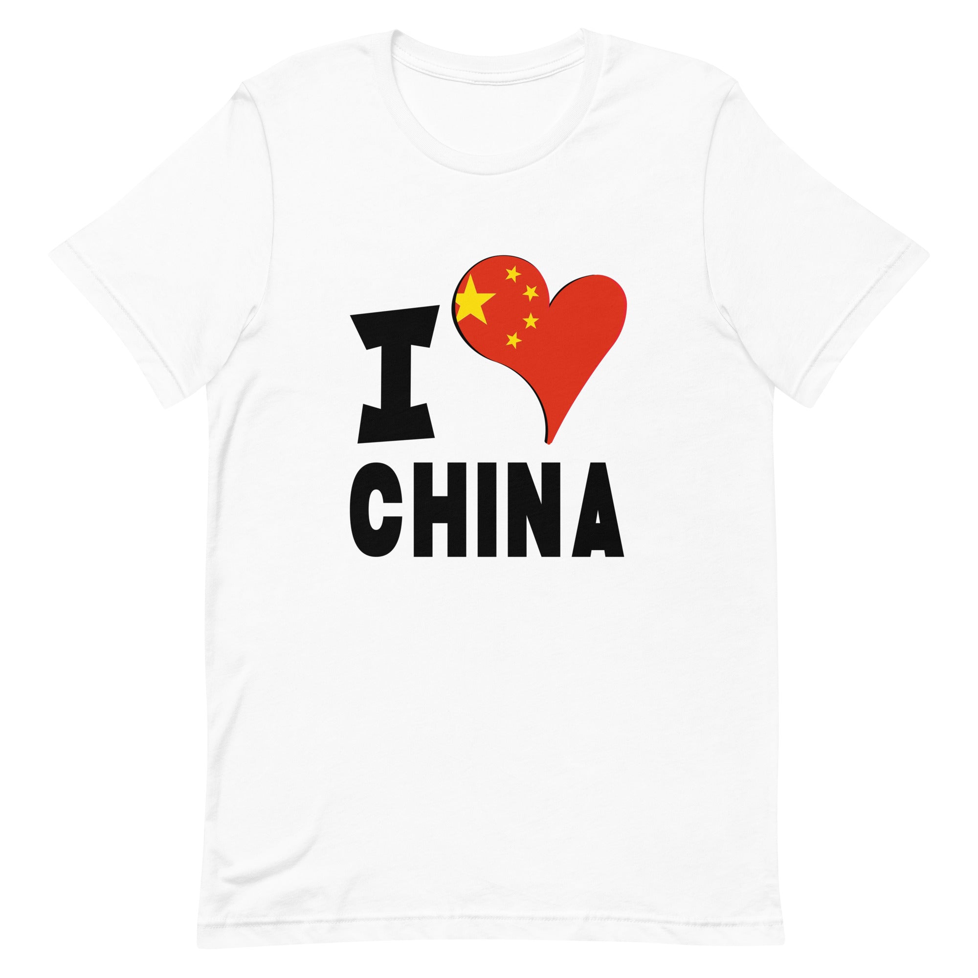 Unisex t-shirt - I Love China Flag