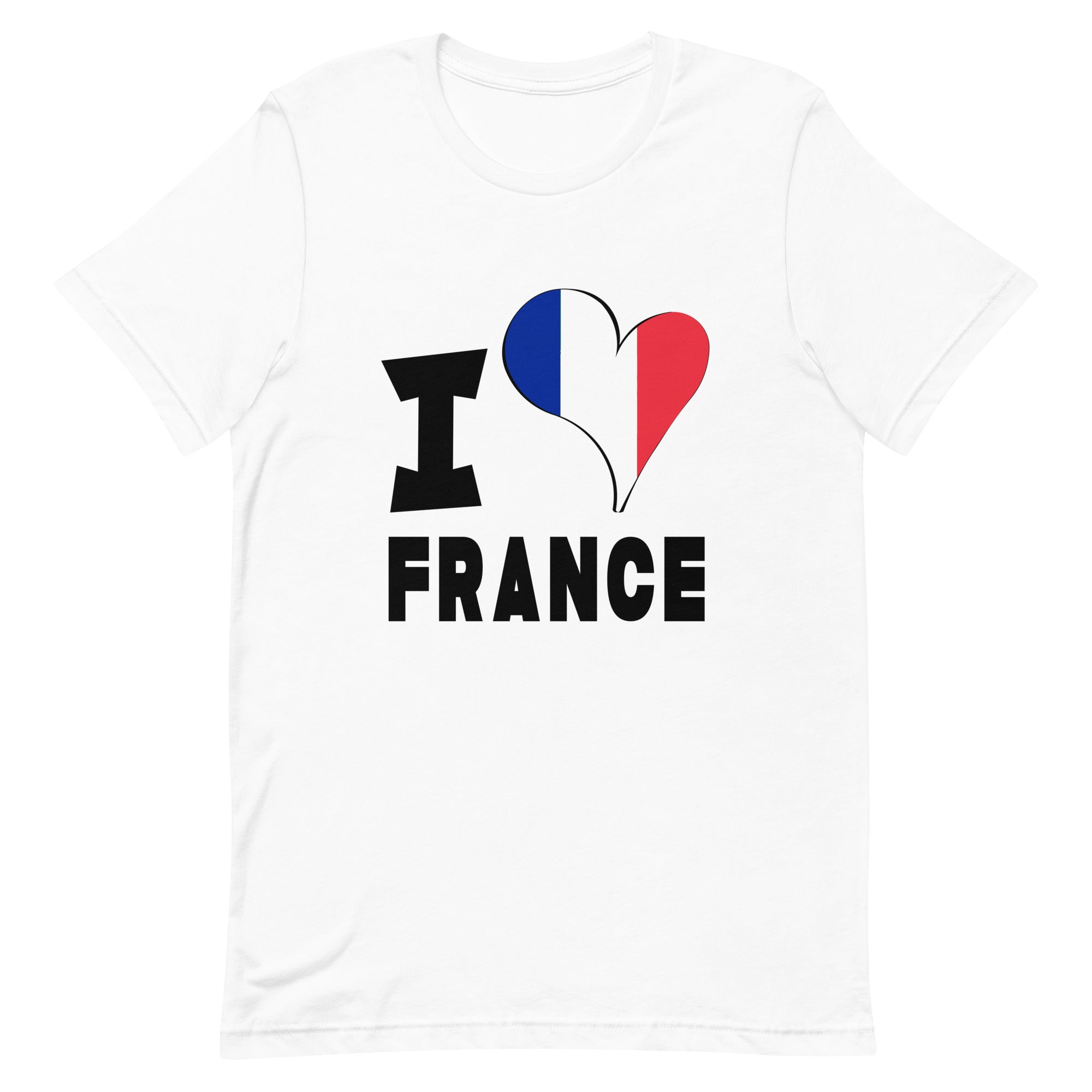 Unisex t-shirt - I Love France Flag