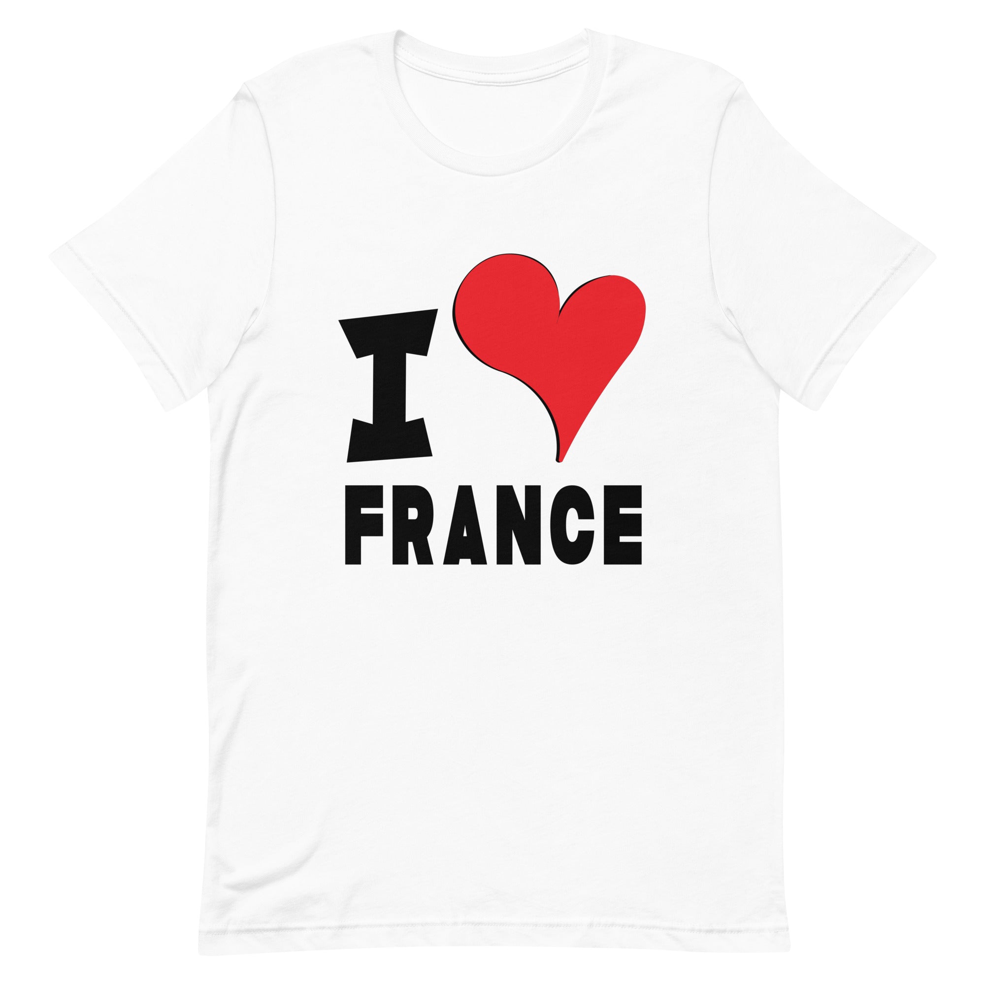 Unisex t-shirt - I Love France Red