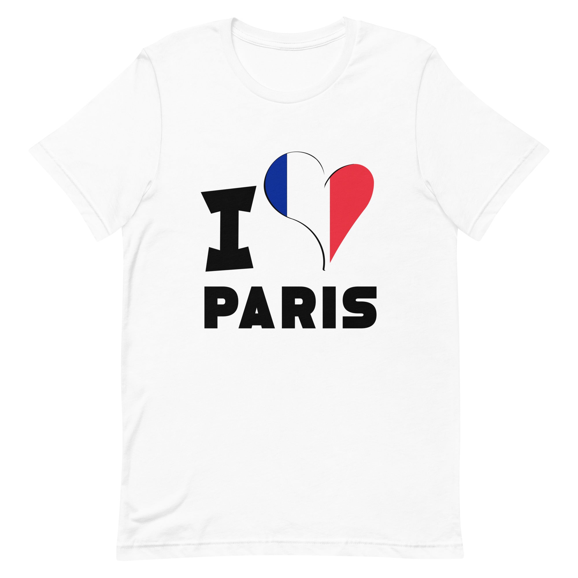 Unisex t-shirt - I Love Paris Flag