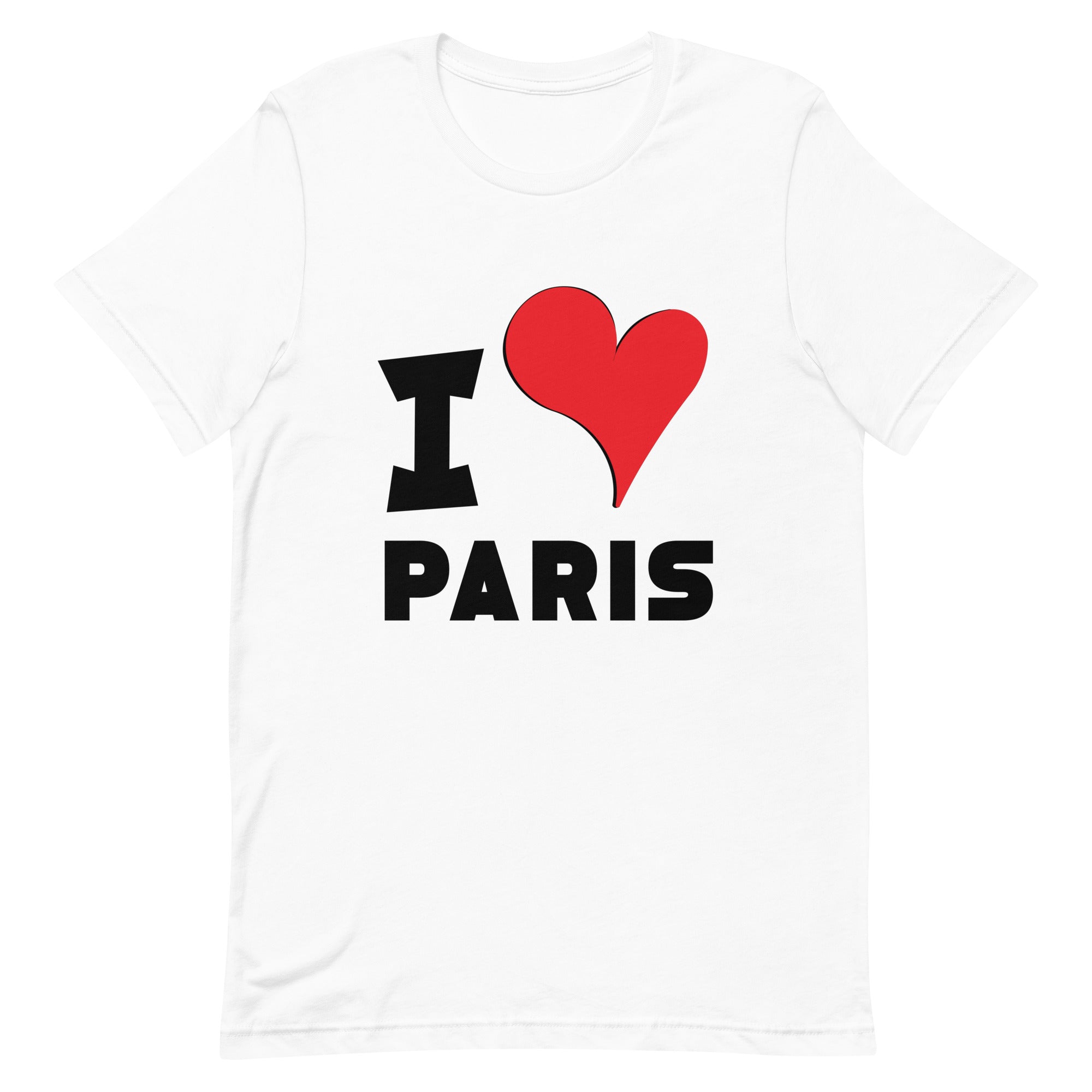 Unisex t-shirt - I Love Paris Red