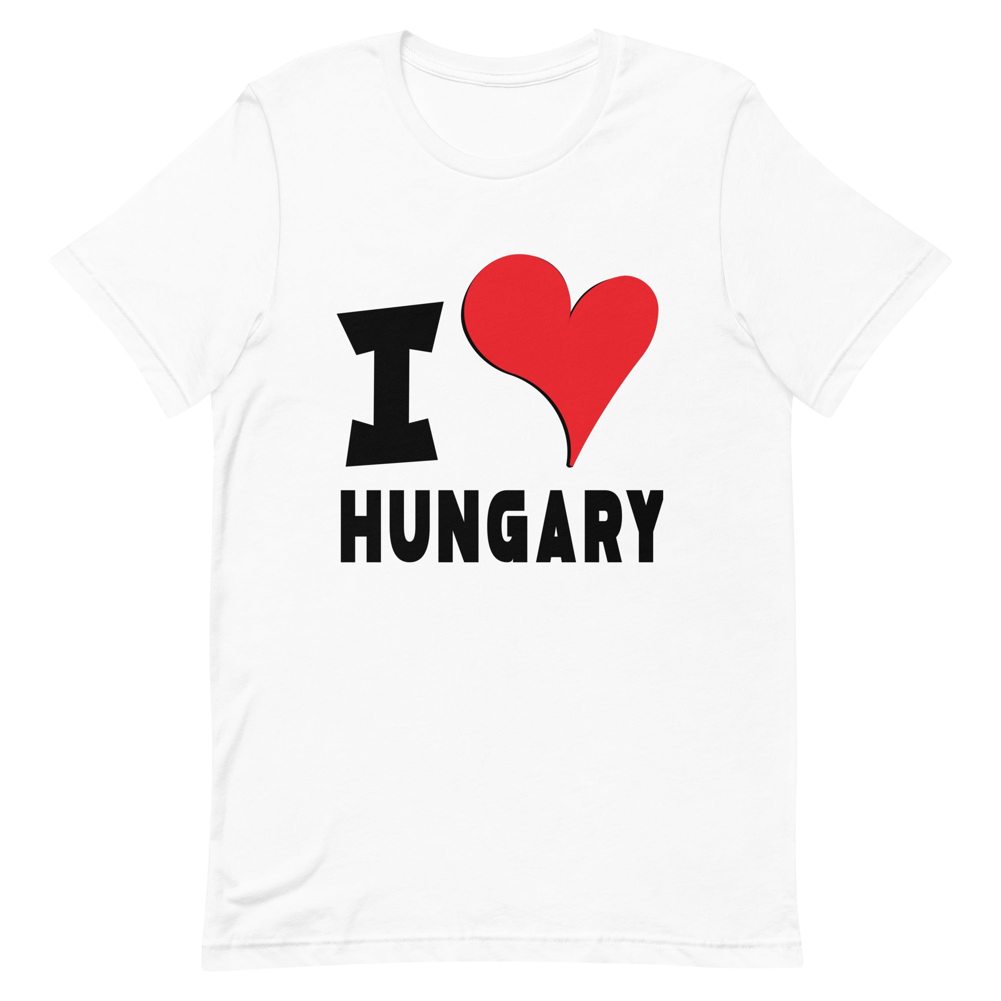 Unisex t-shirt - I Love Hungary Red