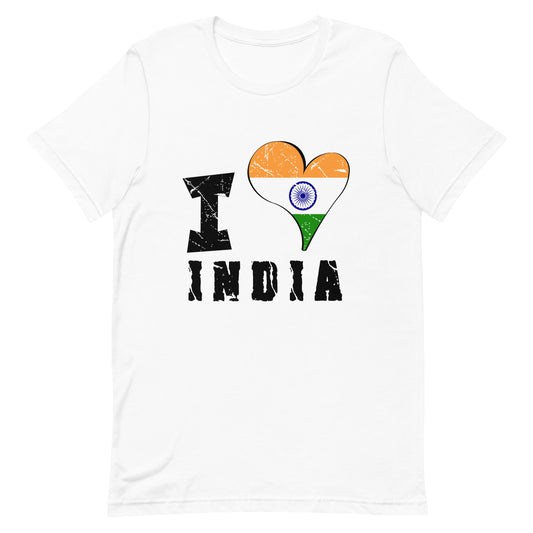 Unisex t-shirt - I Love India