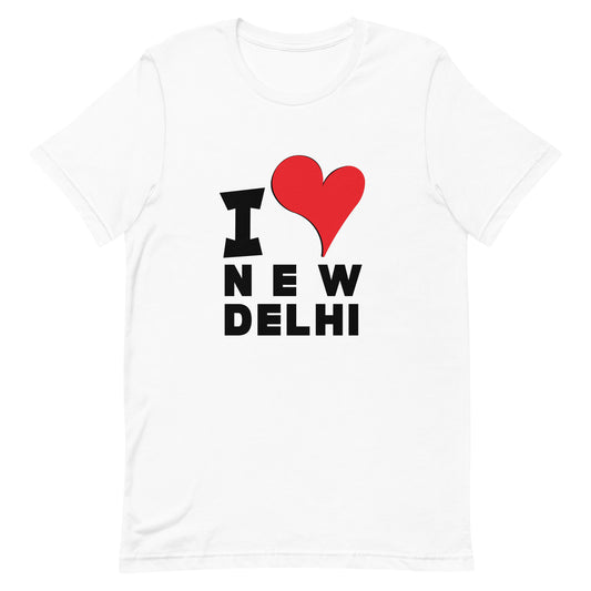 Unisex t-shirt - I Love New Delhi Red