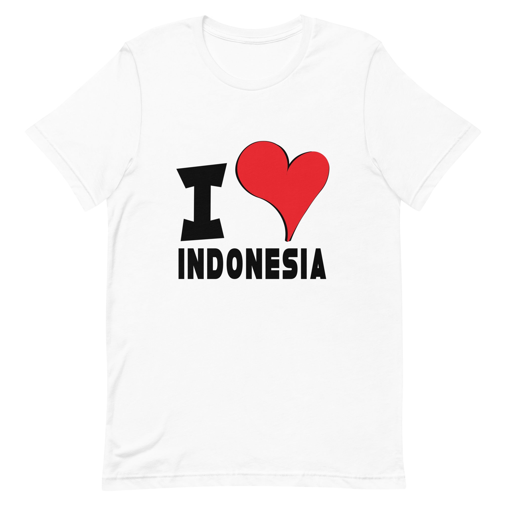 Unisex t-shirt - I Love Indonesia Red