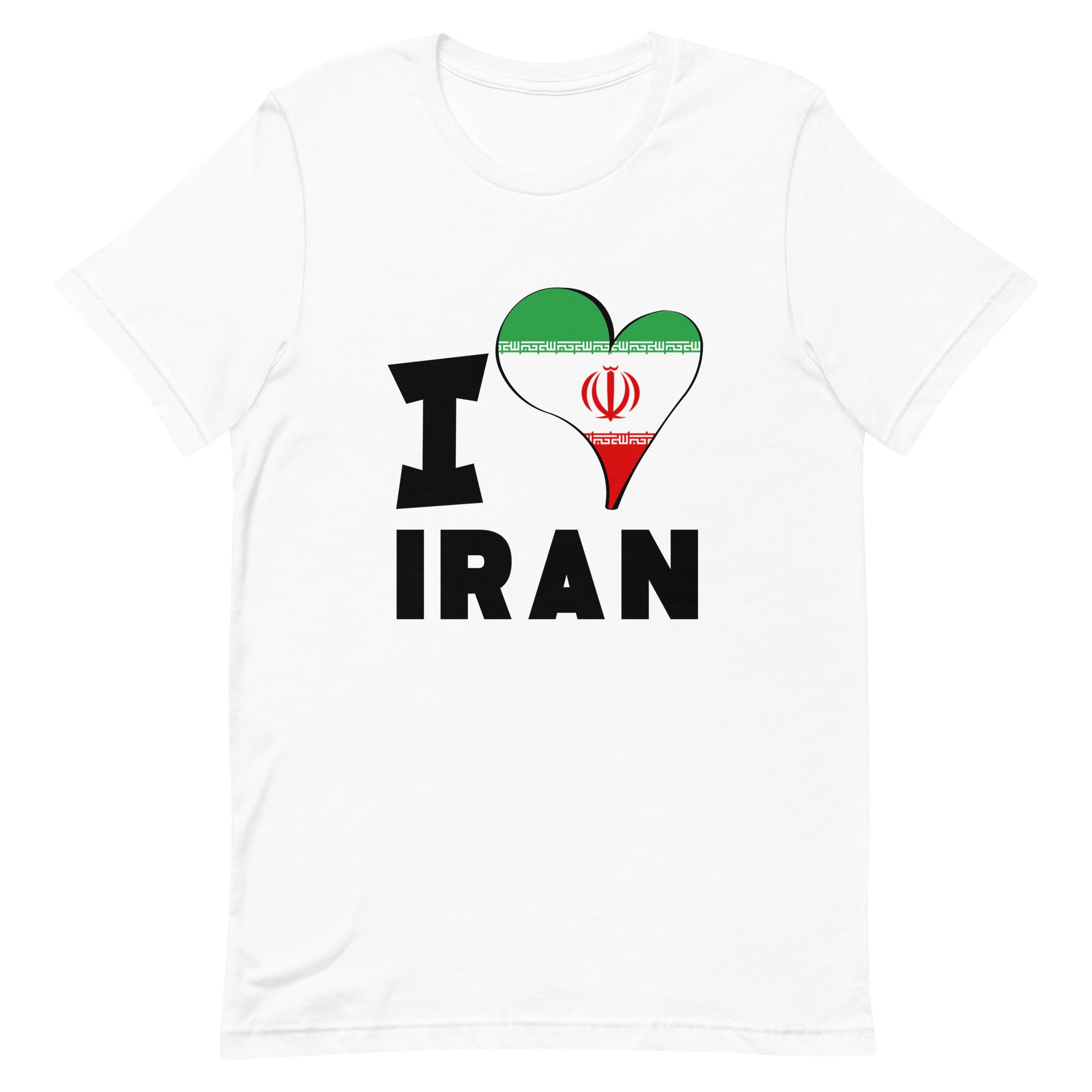 Unisex t-shirt - I Love Iran Flag