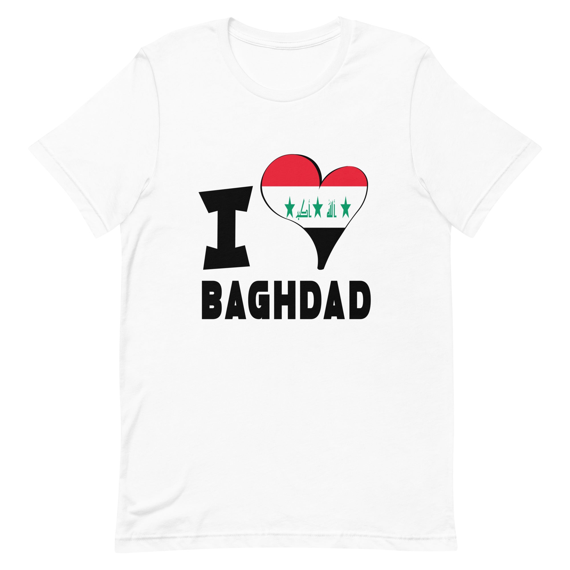 Unisex t-shirt - I Love Baghdad Flag