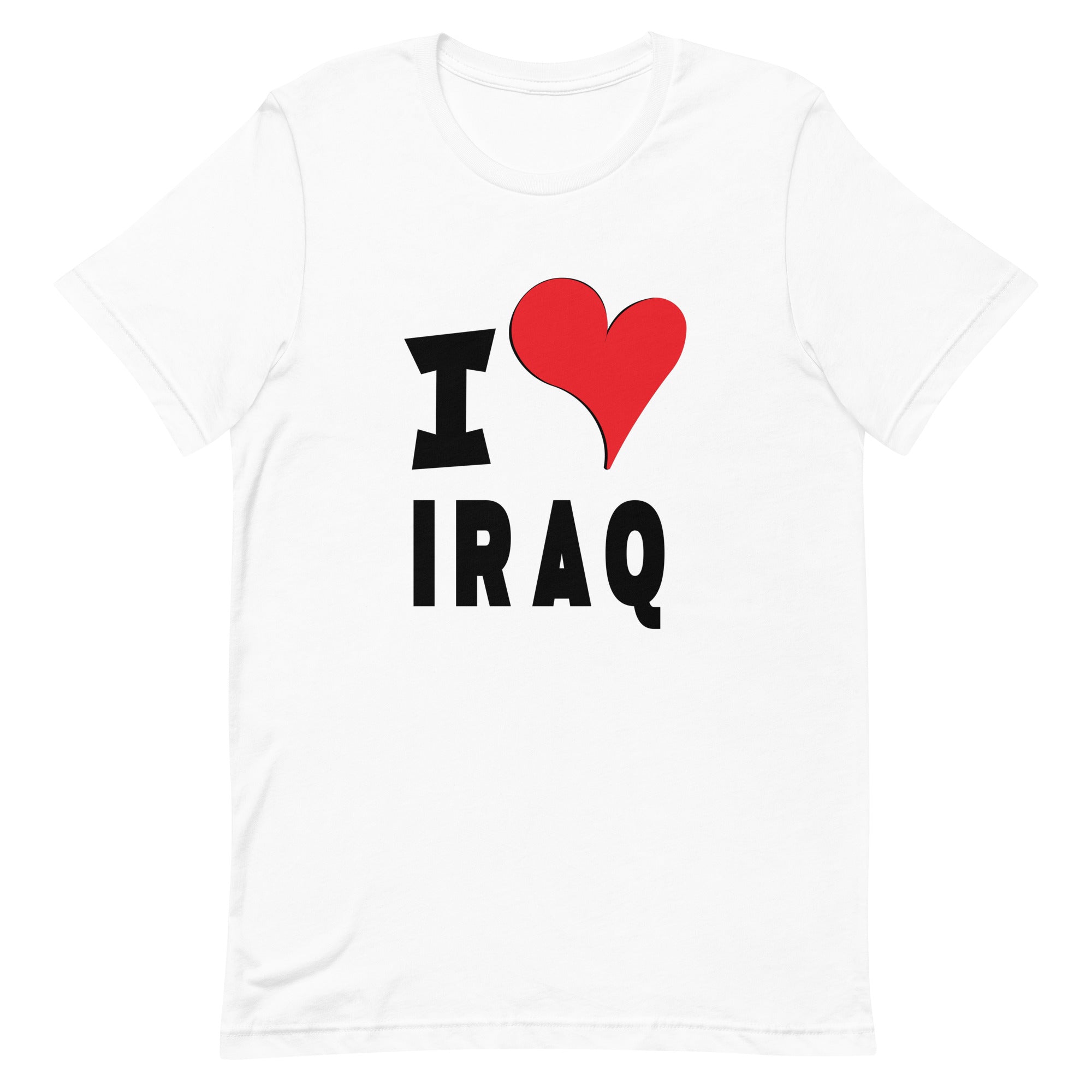 Unisex t-shirt - I Love Iraq Red