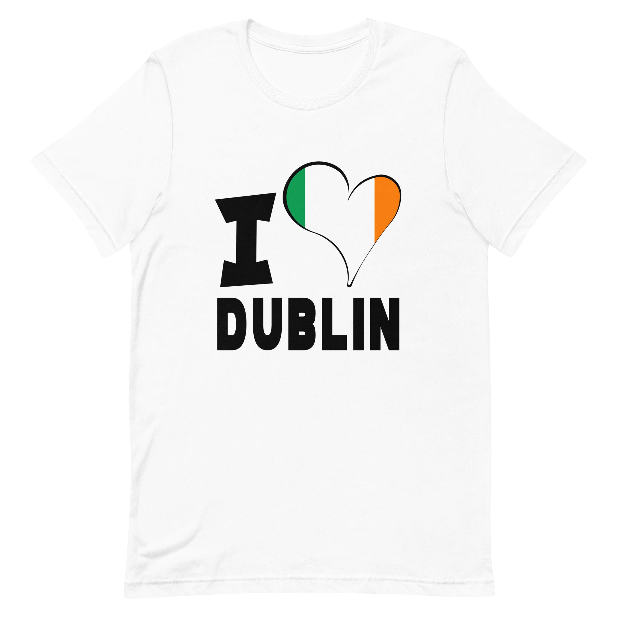 Unisex t-shirt - I Love Dublin Flag