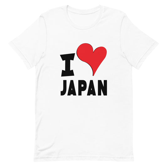 Unisex t-shirt - I Love Japan Red
