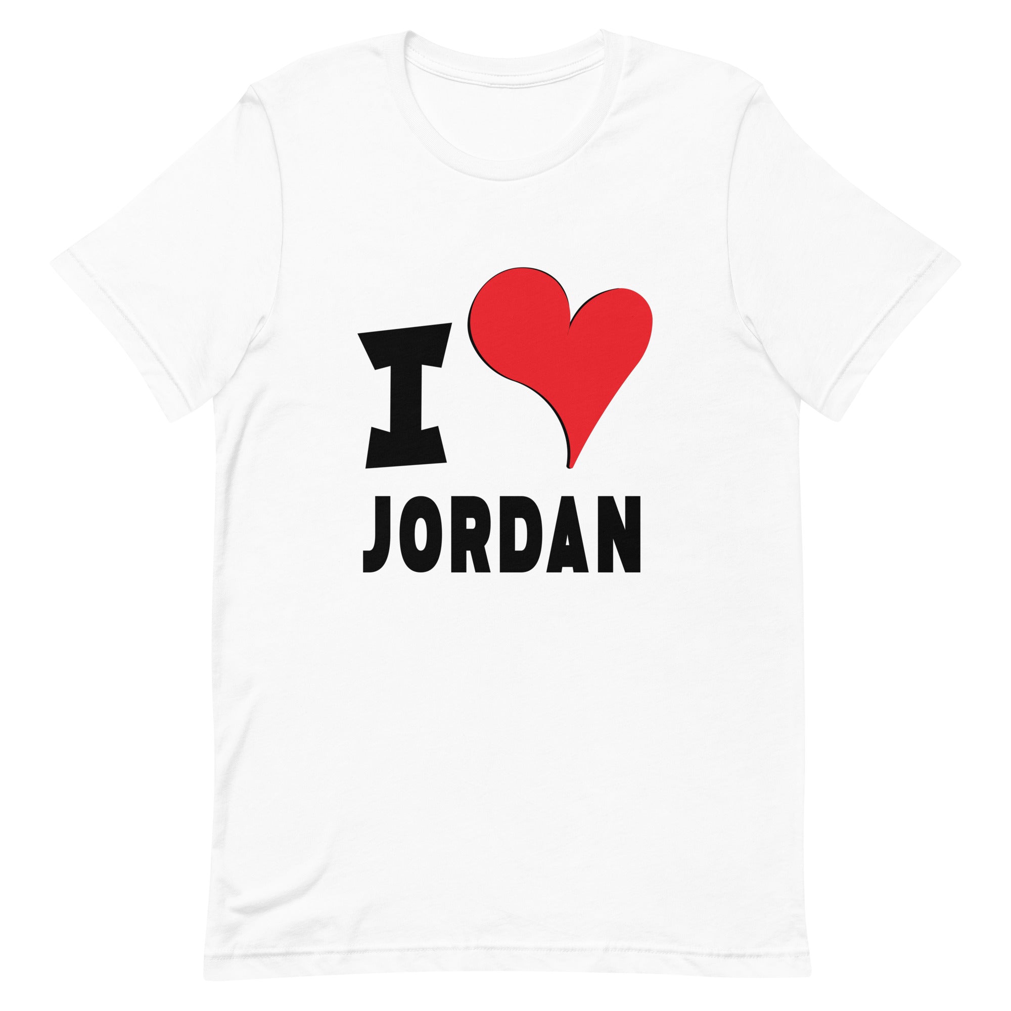 Unisex t-shirt - I Love Jordan Red