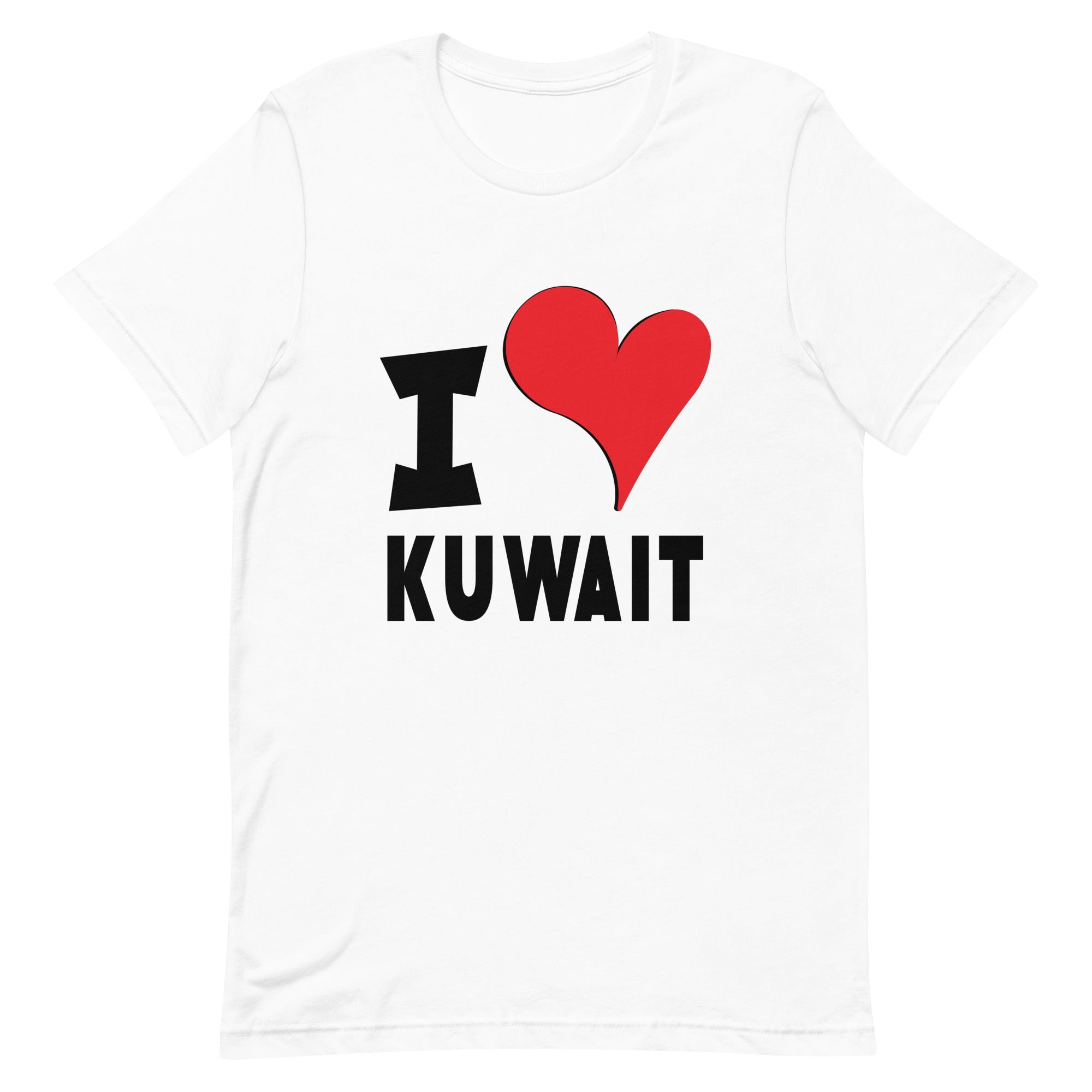 Unisex t-shirt - I Love Kuwait Red