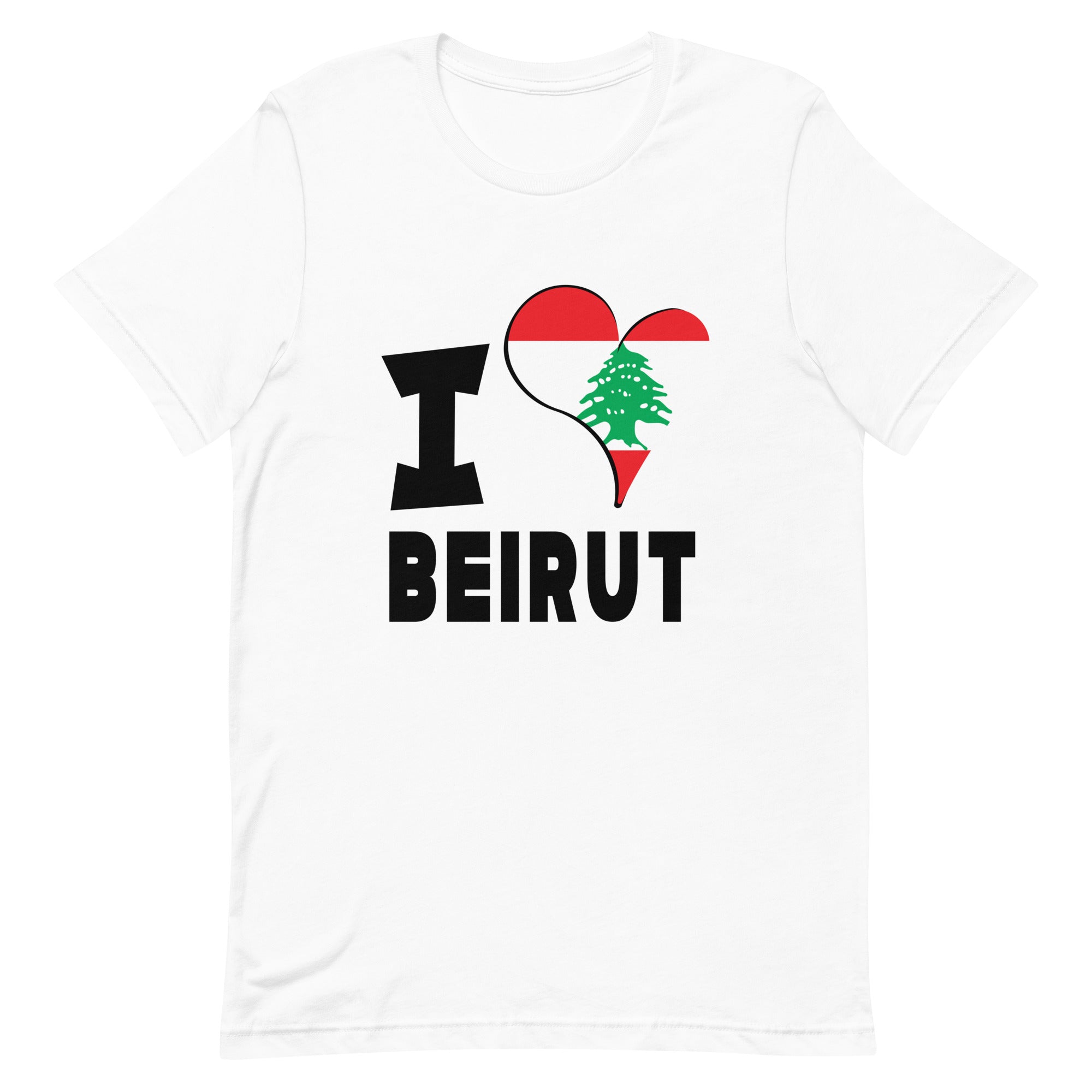 Unisex t-shirt - I Love Beirut Flag