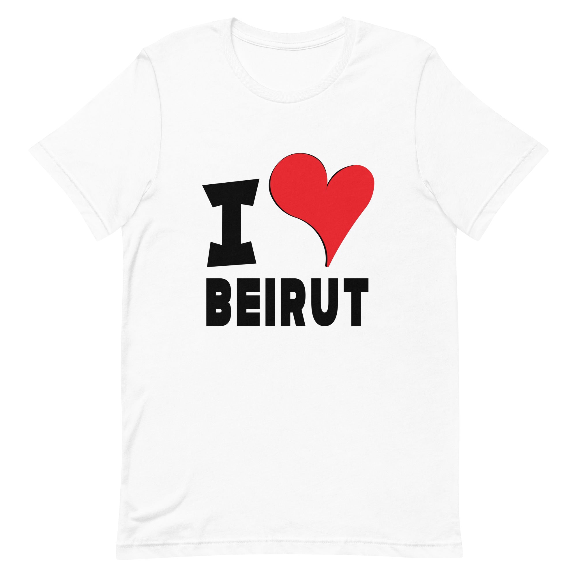 Unisex t-shirt - I Love Beirut Red