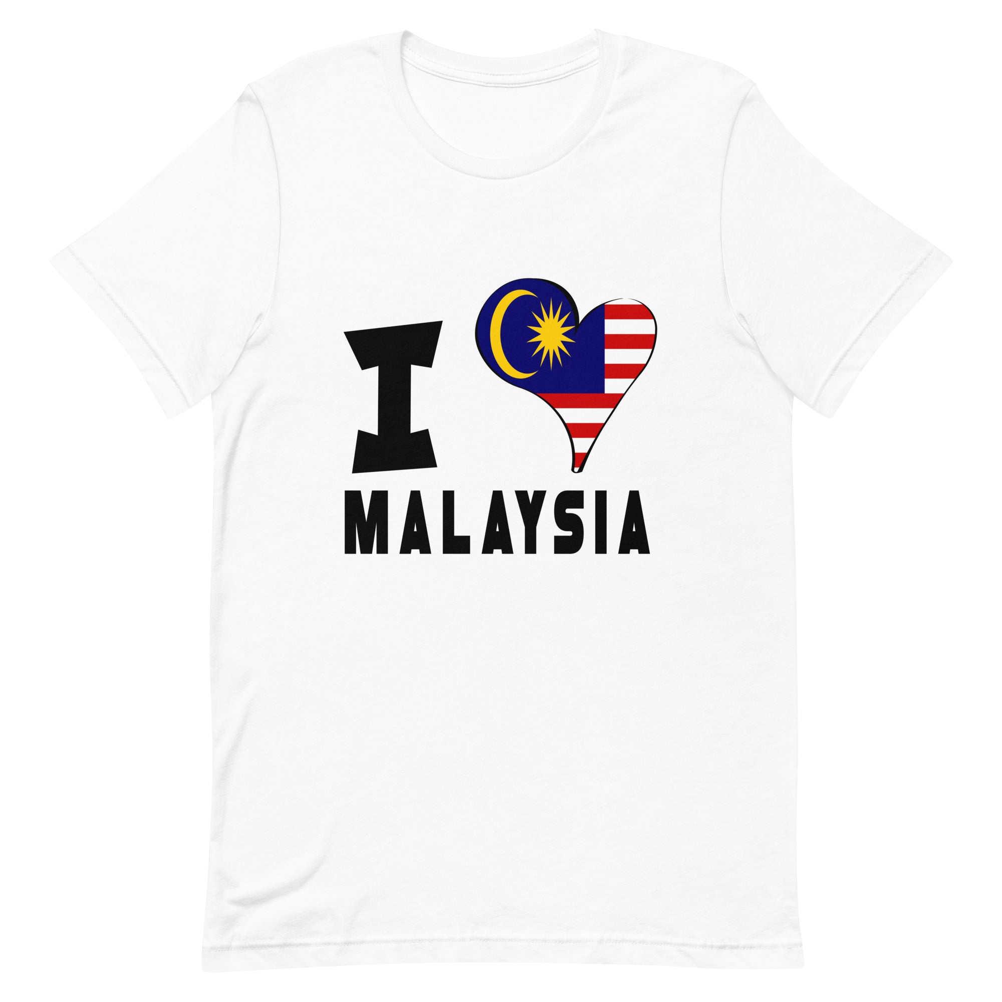 Unisex t-shirt - I Love Malaysia Flag