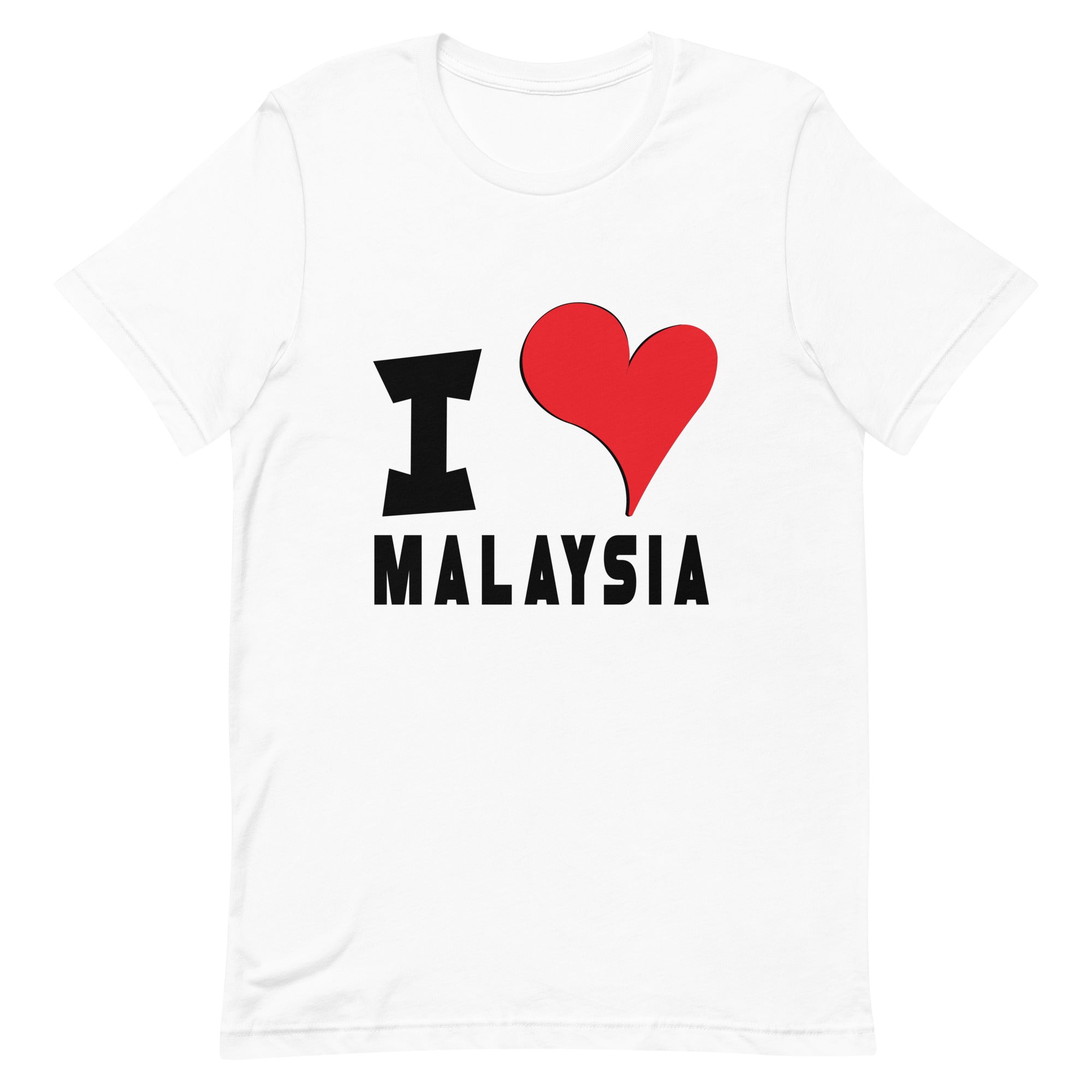 Unisex t-shirt - I Love Malaysia Red