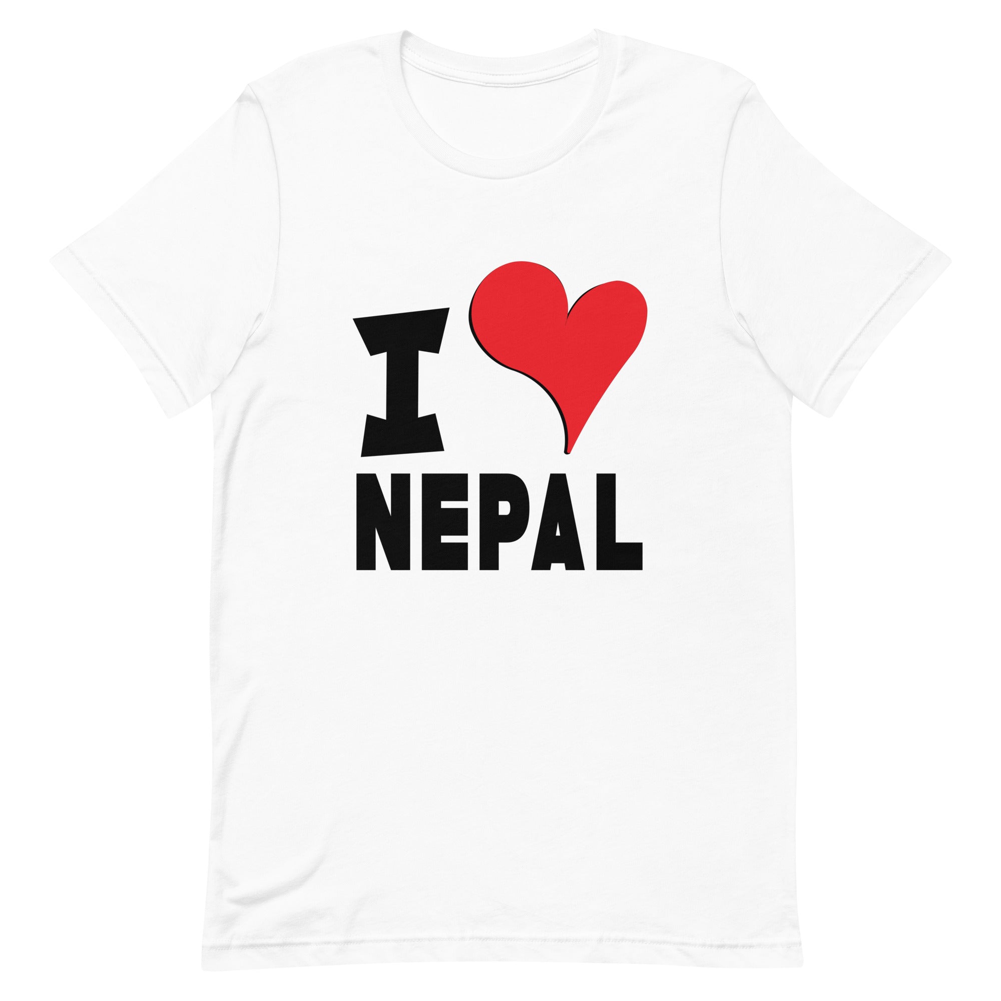 Unisex t-shirt - I Love Nepal Red