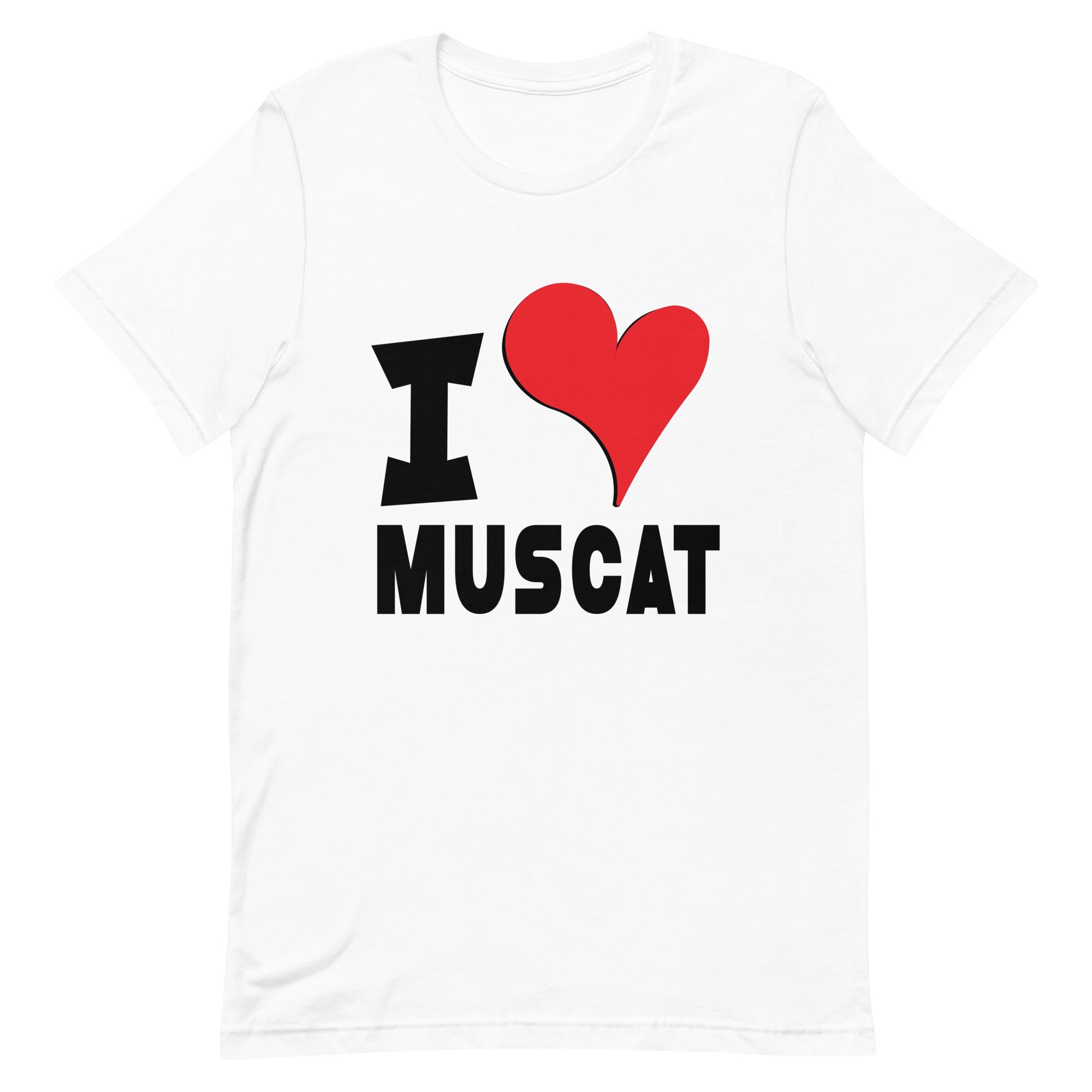 Unisex t-shirt - I Love Muscat Red