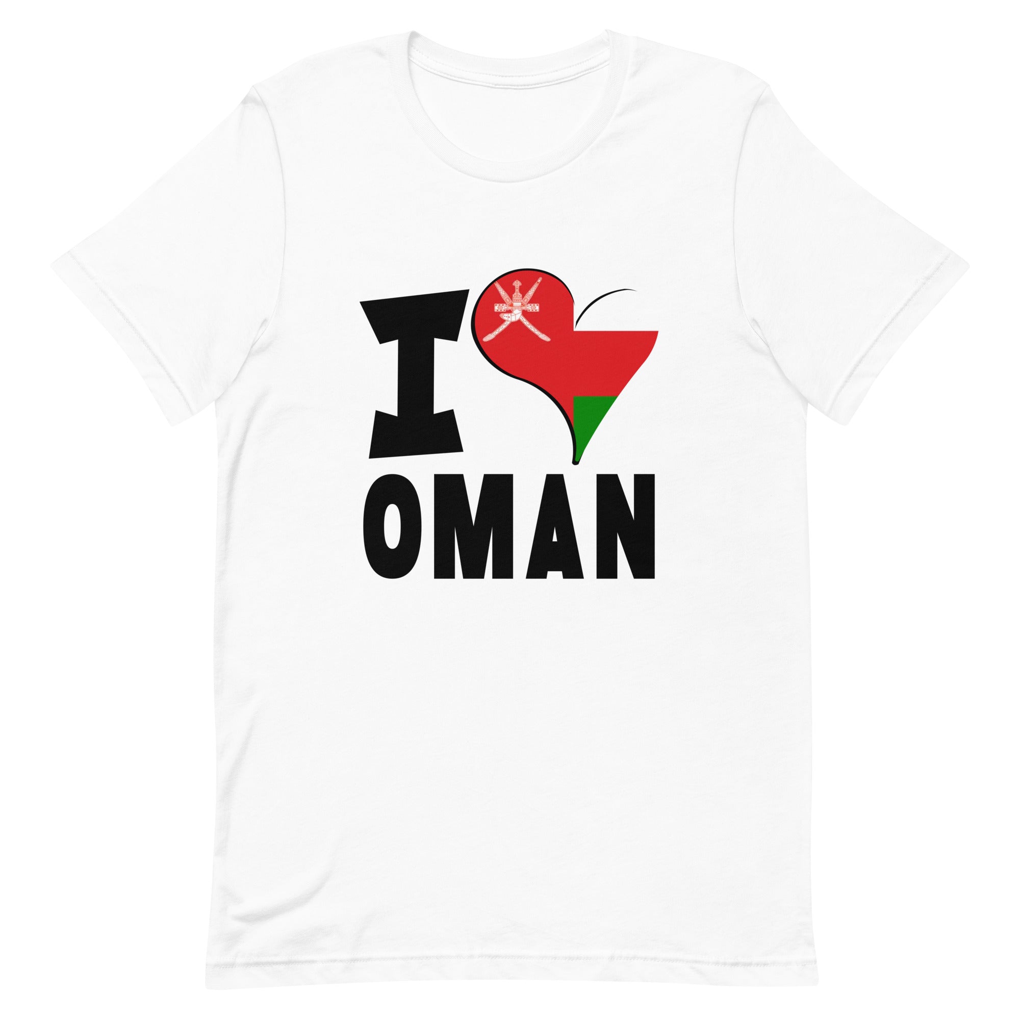 Unisex t-shirt - I Love Oman Flag