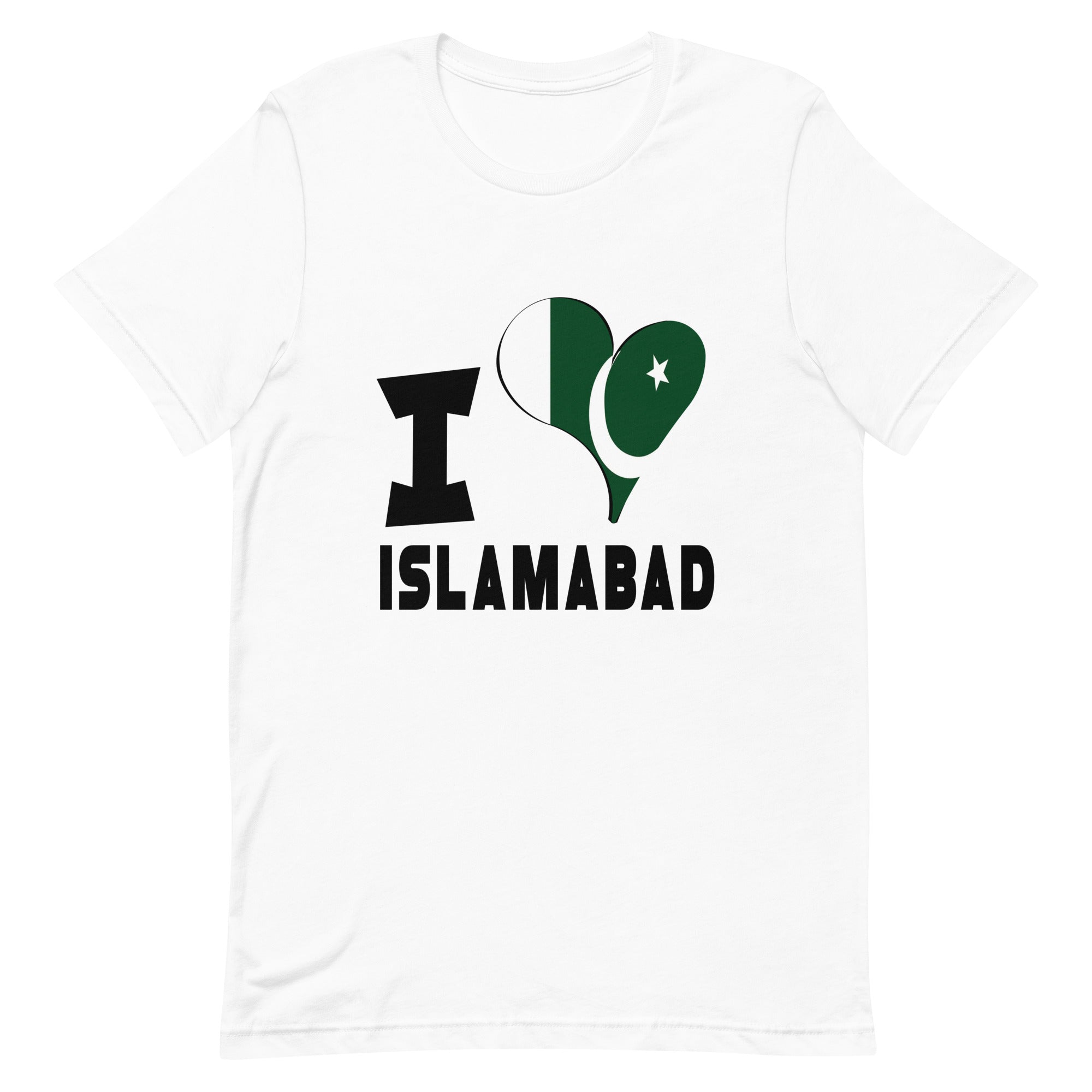 Unisex t-shirt - I love Islamabad Flag