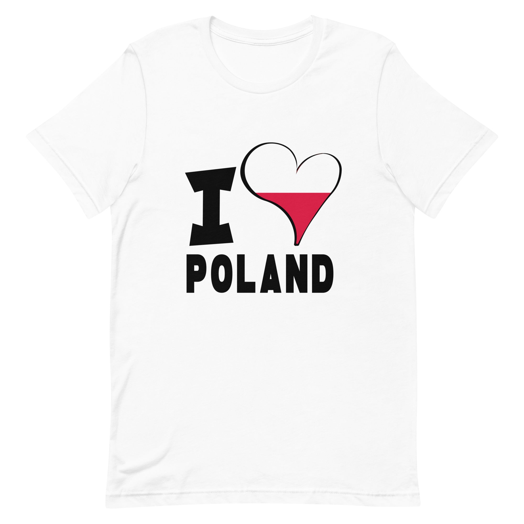 Unisex t-shirt - I Love Poland Flag