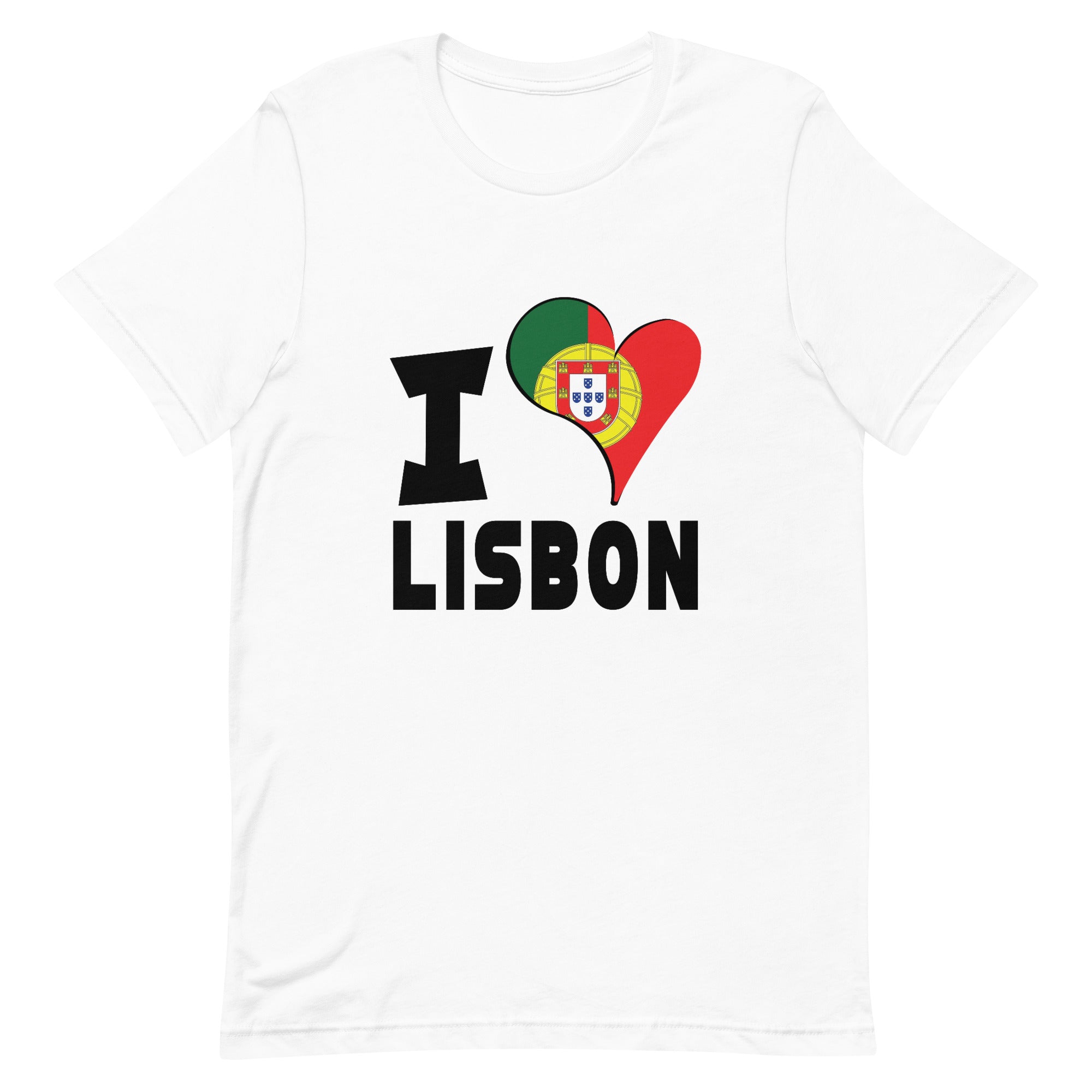 Unisex t-shirt - I Love Lisbon Flag