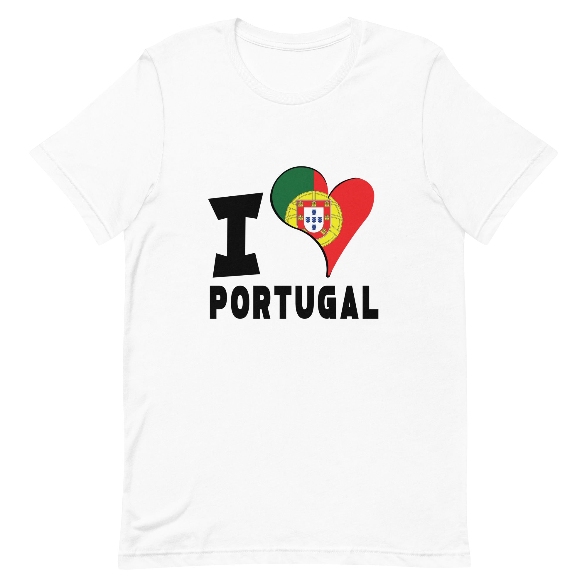 Unisex t-shirt - I Love Portugal Flag