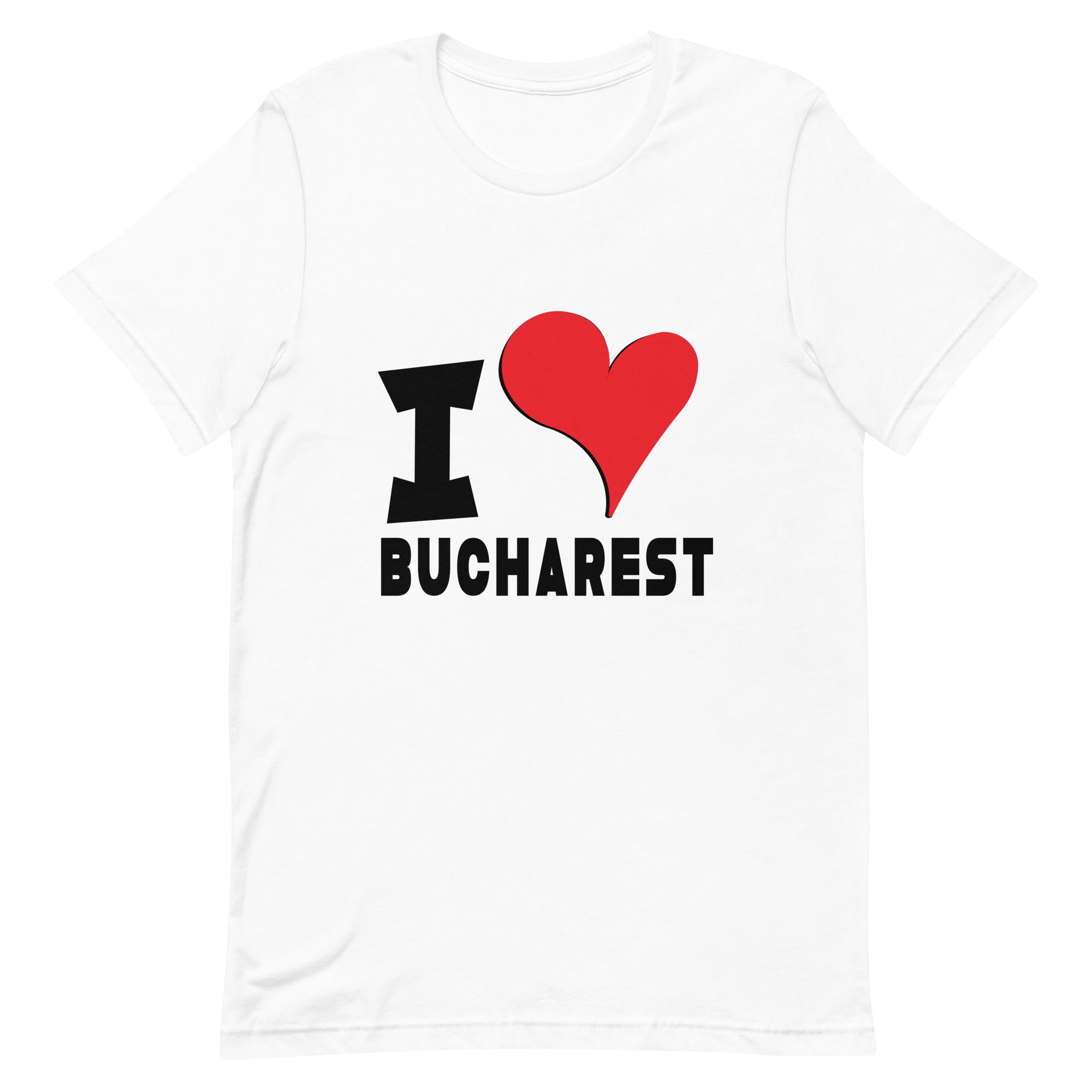 Unisex t-shirt - I Love Bucharest Red