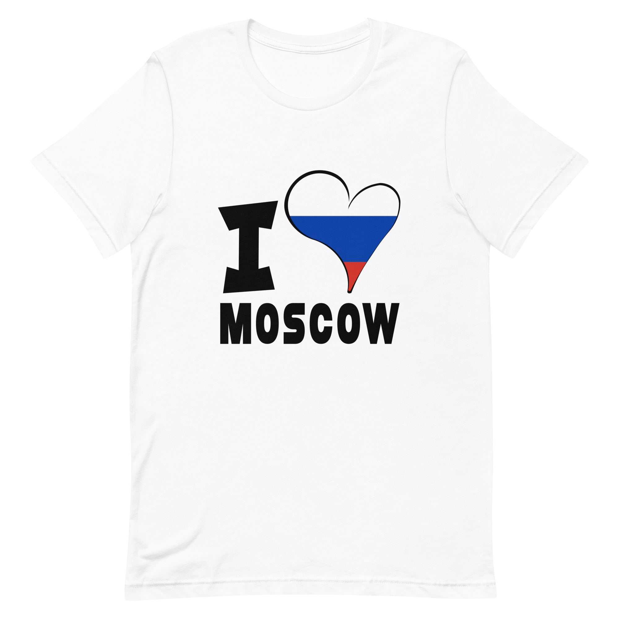 Unisex t-shirt - I Love Moscow Flag