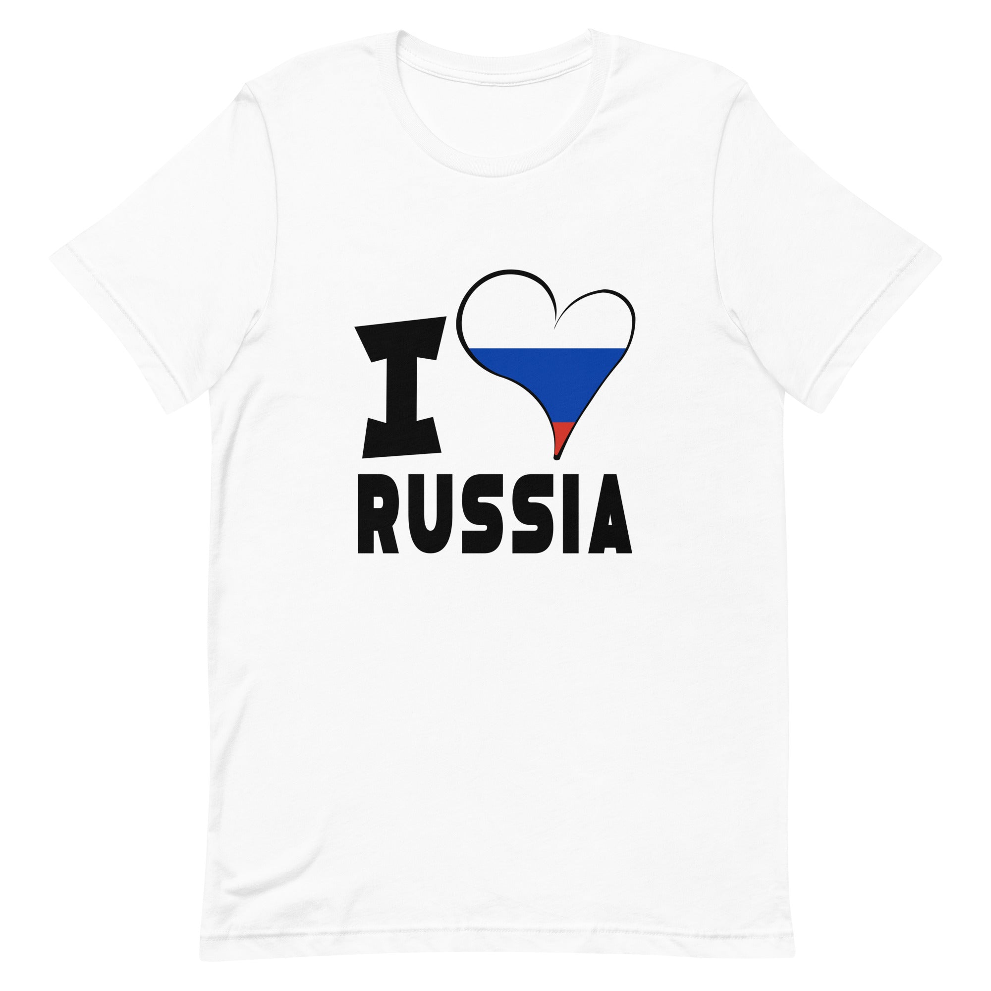 Unisex t-shirt - I Love Russia Flag