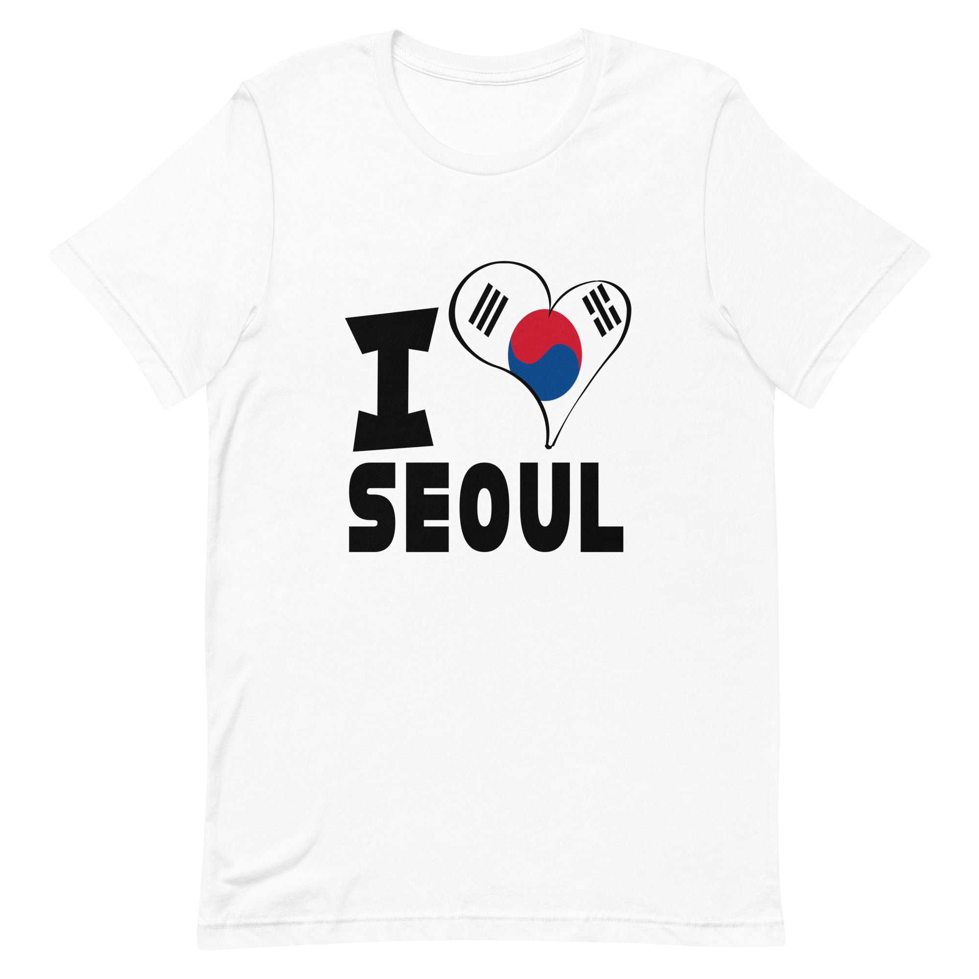 Unisex t-shirt - I Love Seoul Flag