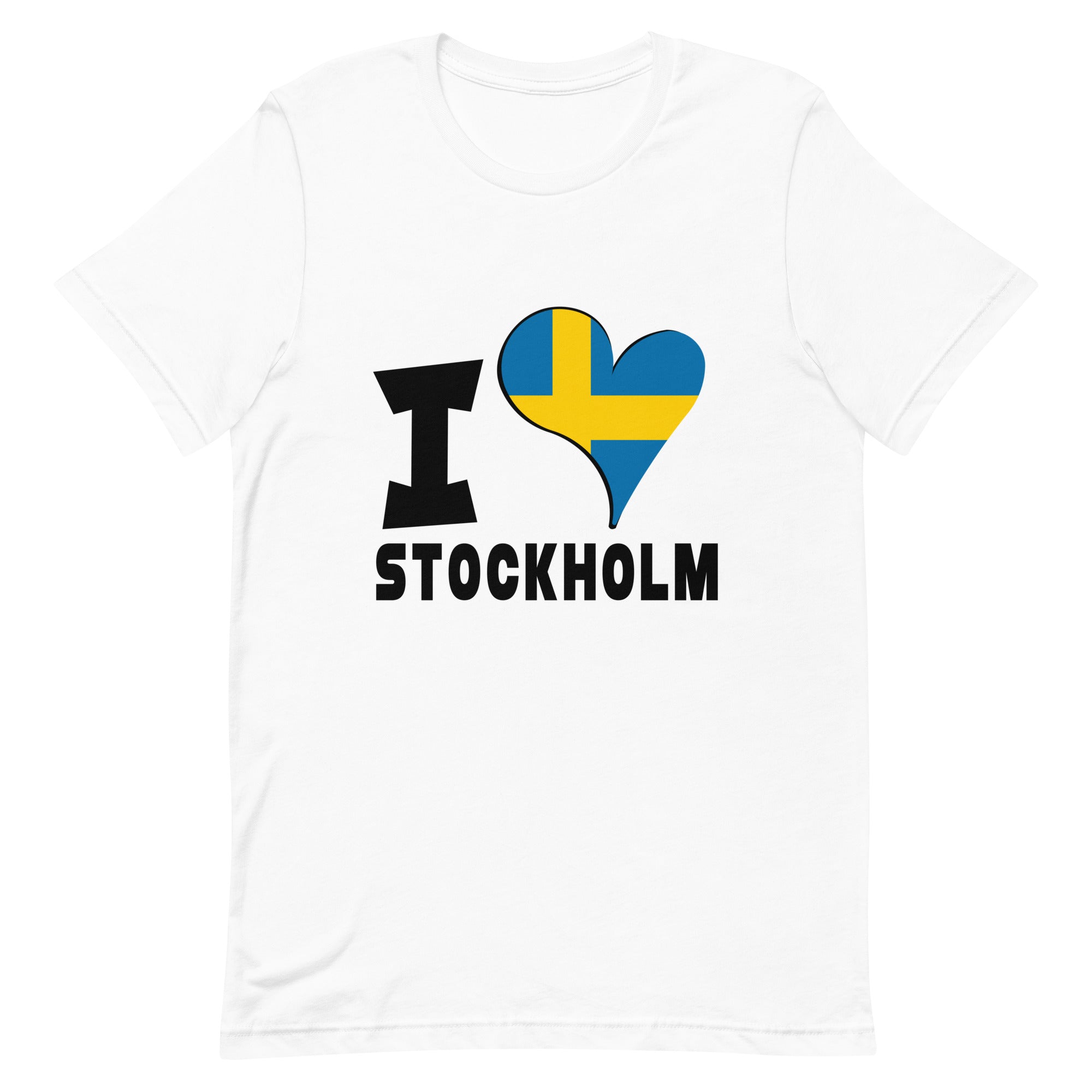 Unisex t-shirt - I Love Stockholm Flag