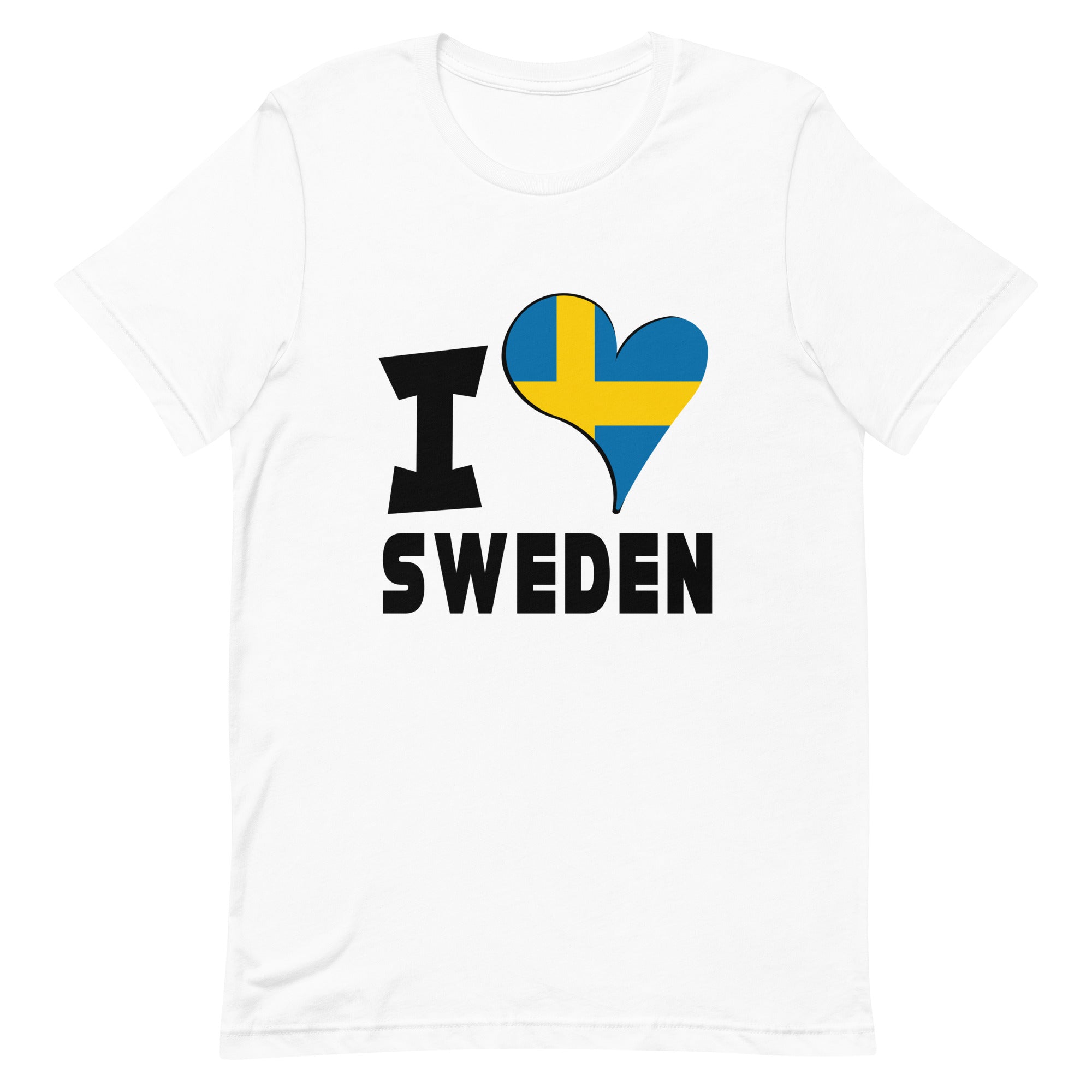 Unisex t-shirt - I Love Sweden Flag