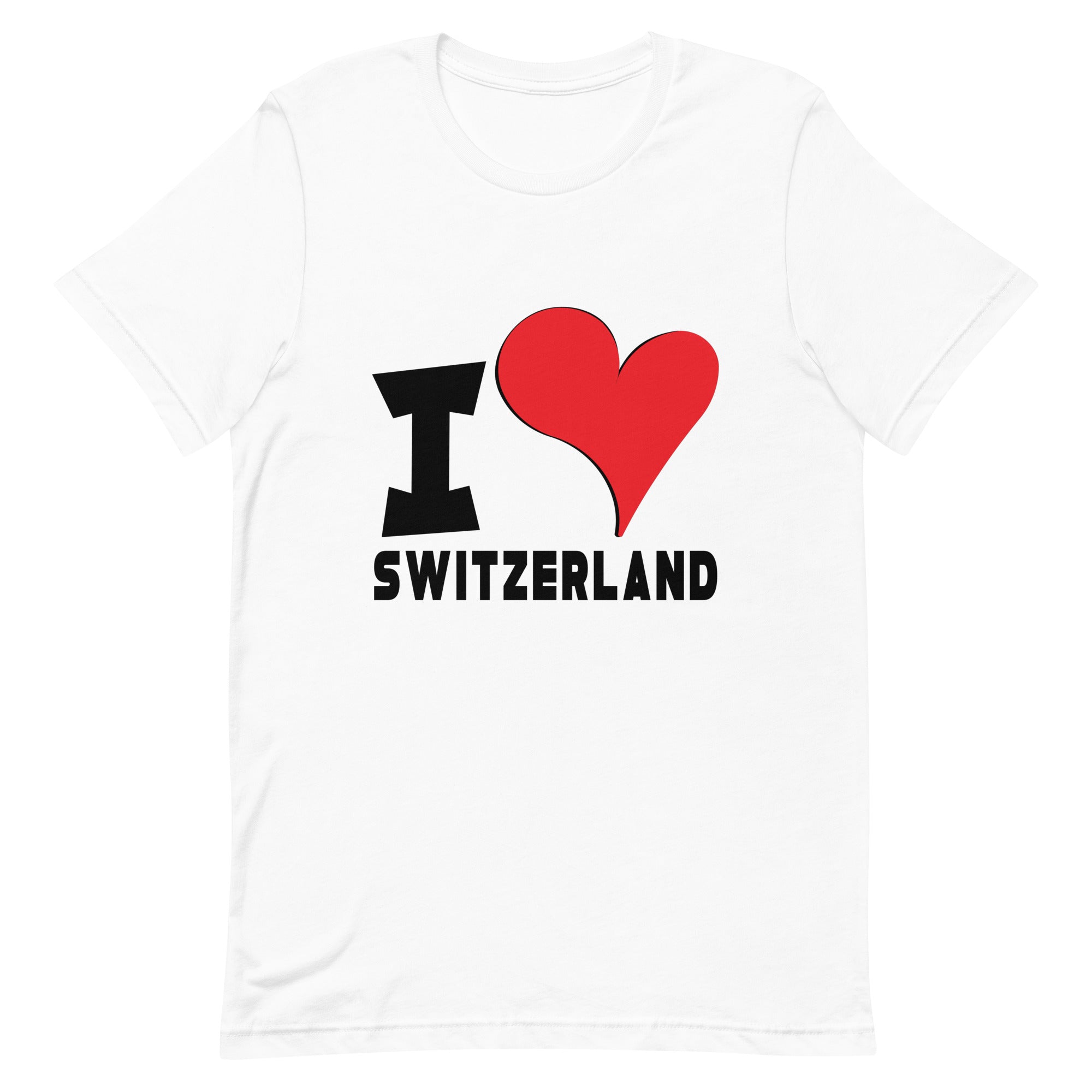 Unisex t-shirt - I Love Switzerland Red