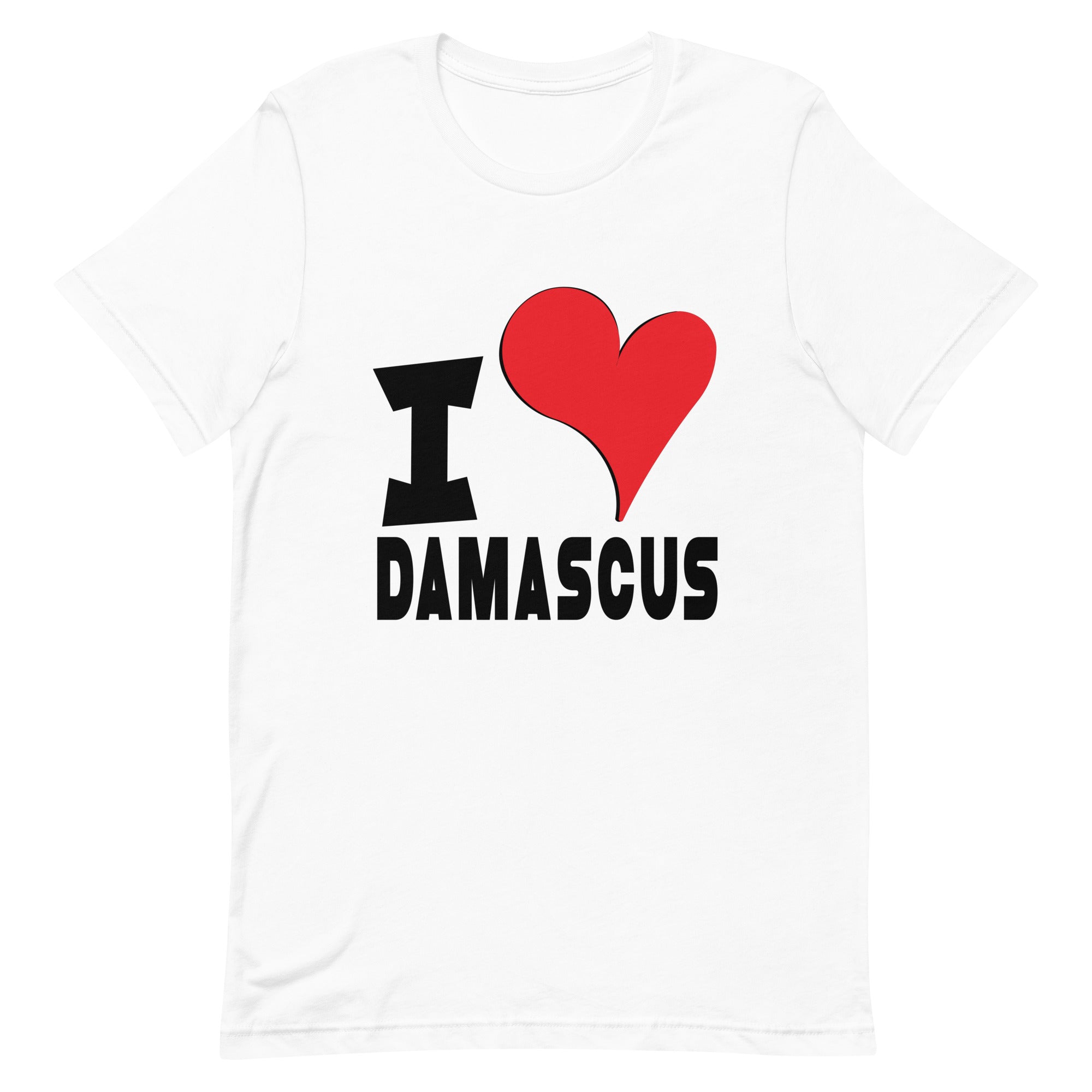 Unisex t-shirt - I Love Damascus Red