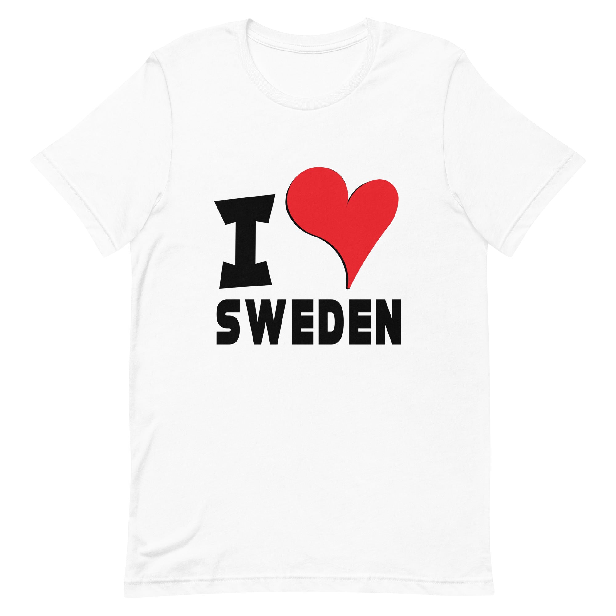 Unisex t-shirt - I Love Sweden Red