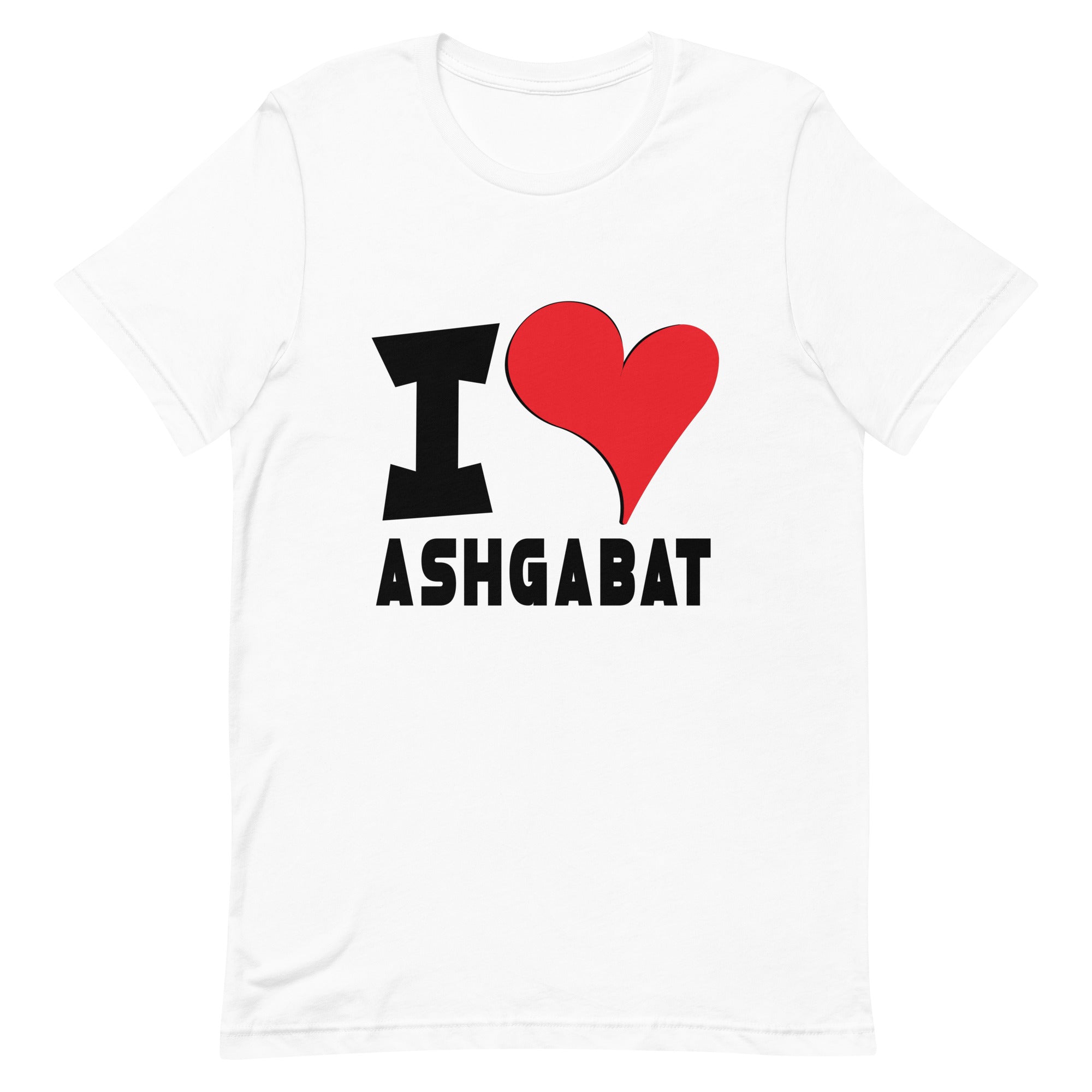 Unisex t-shirt - I Love Ashgabat Red