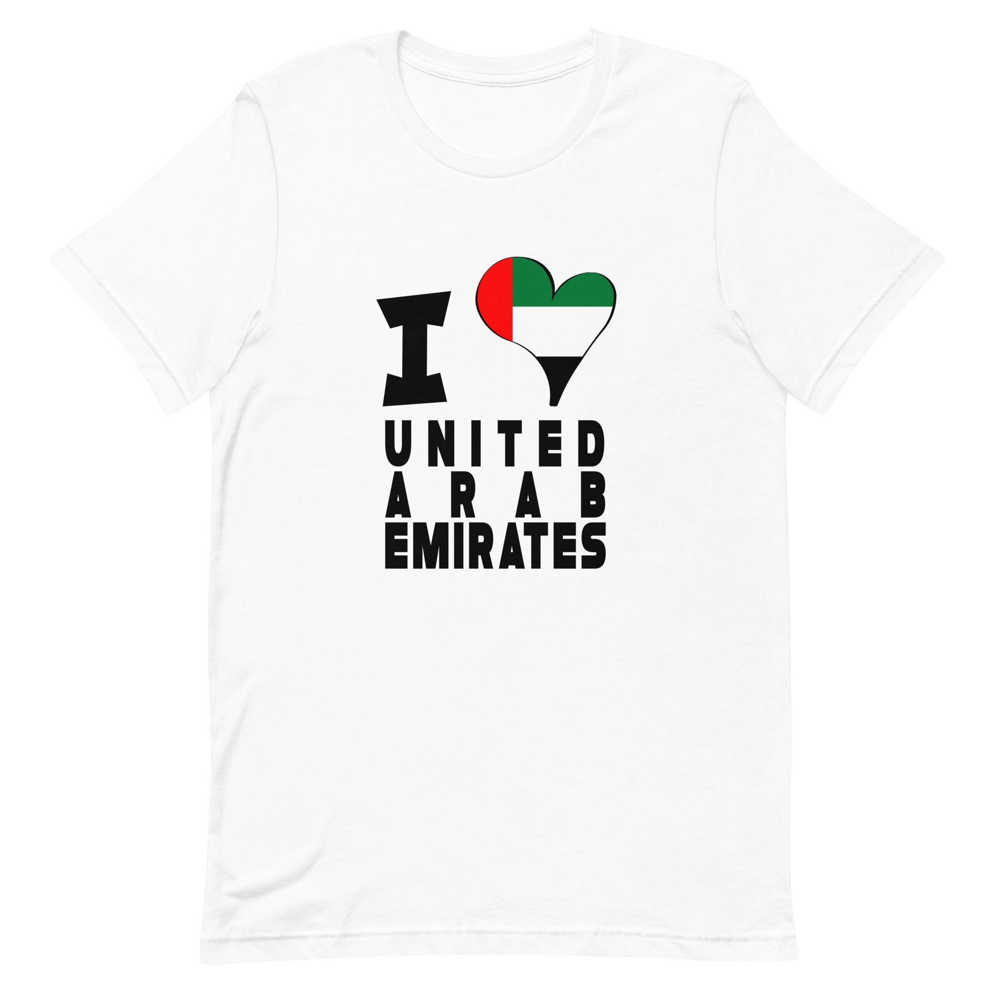 Unisex t-shirt - I Love United Arab Emirates Flag