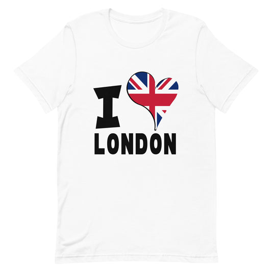 Unisex t-shirt - I Love London Flag