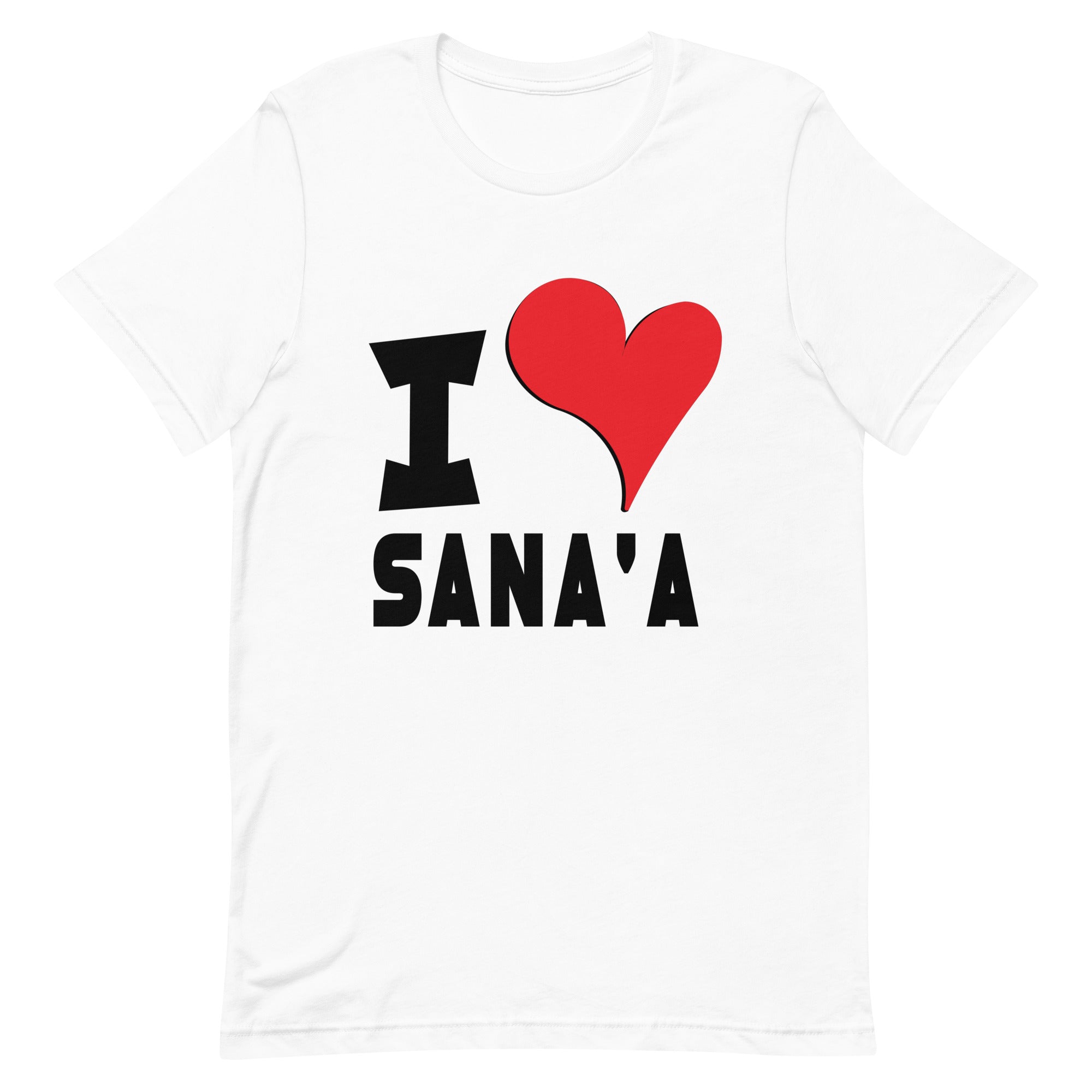 Unisex t-shirt - I Love Sana_a Red