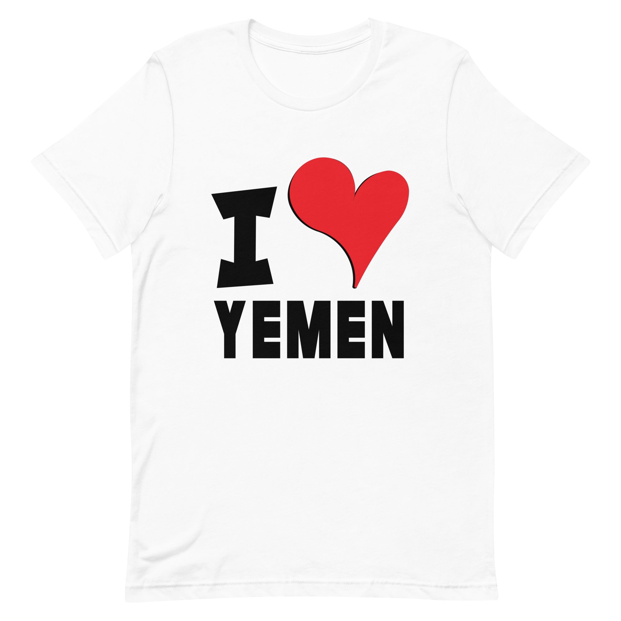 Unisex t-shirt - I Love Yemen Red