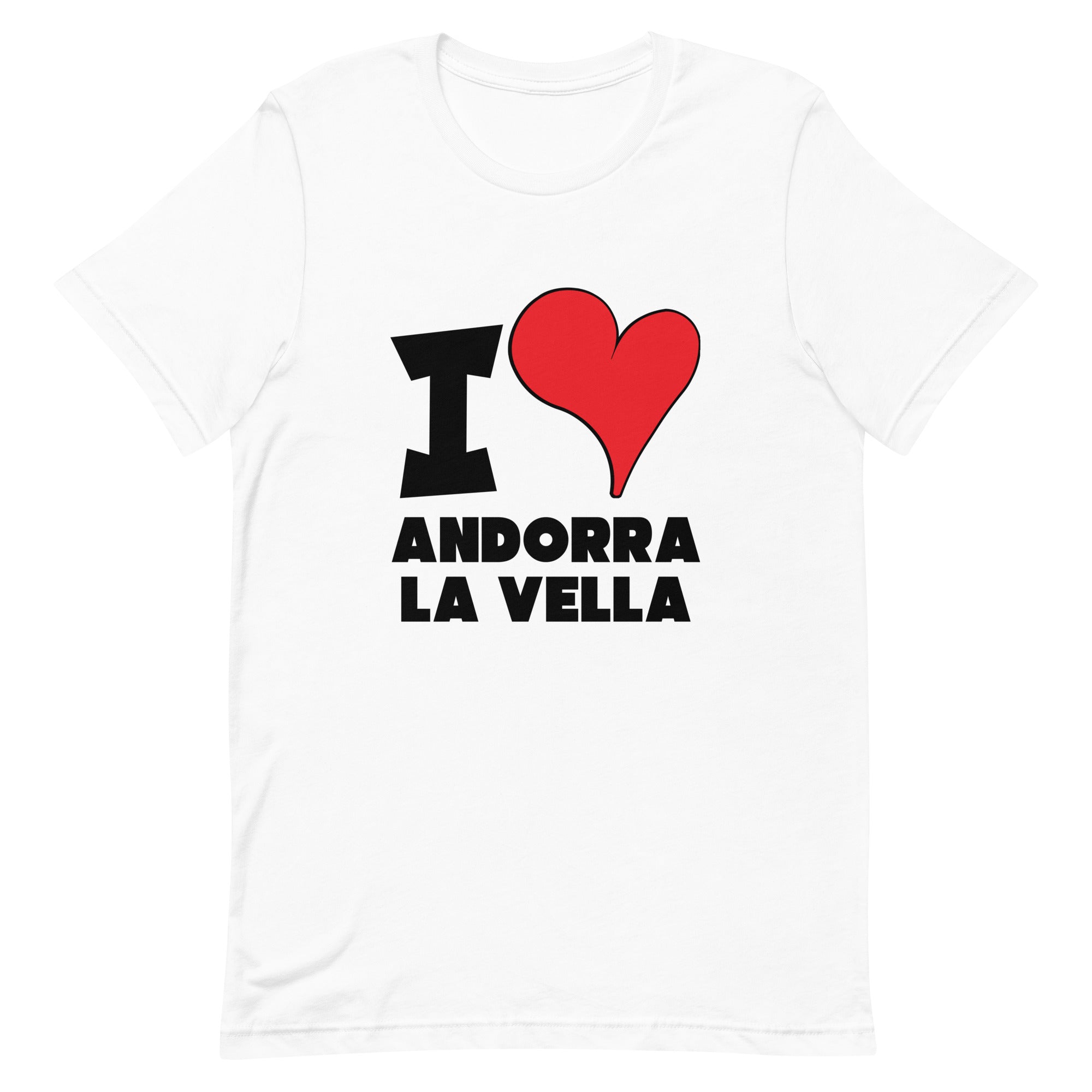 Unisex t-shirt - I Love Andorra la Vella Red