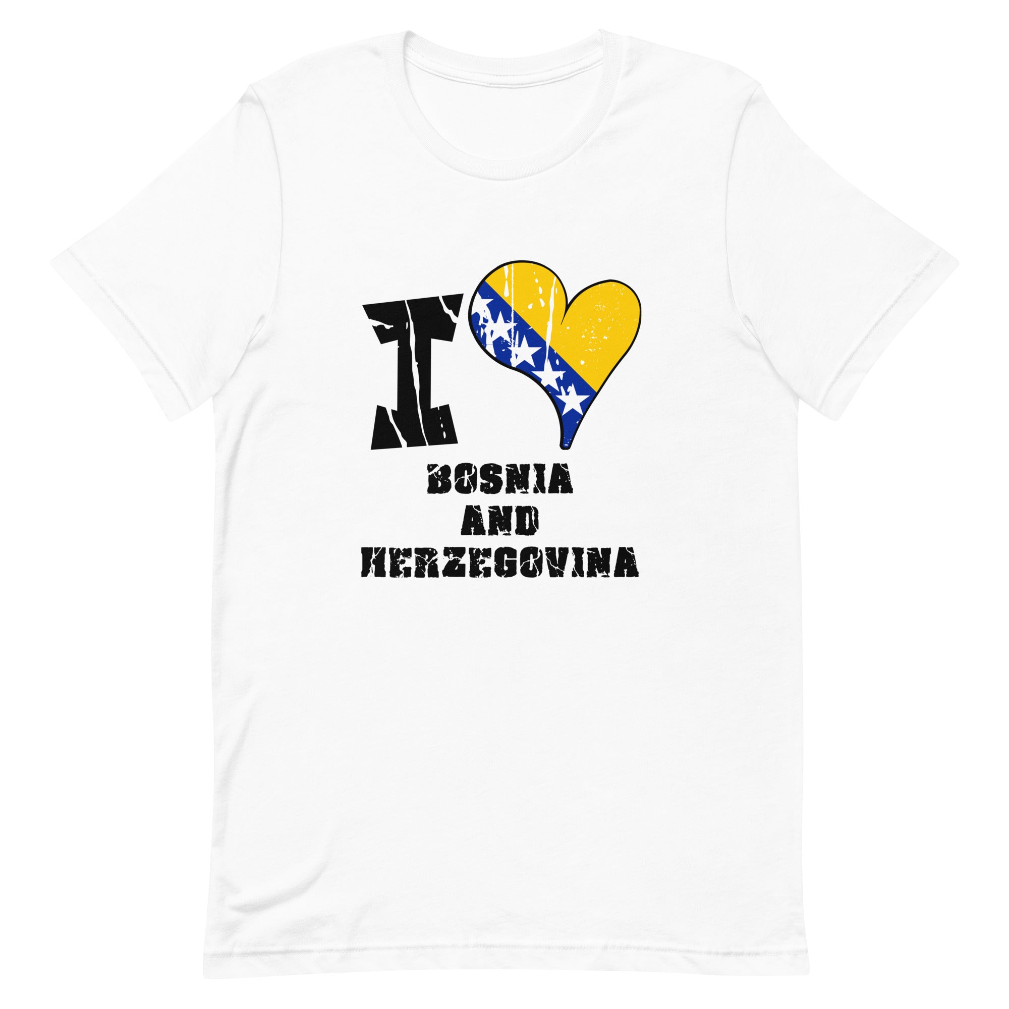 Unisex t-shirt - I Love Bosnia and Herzegovina