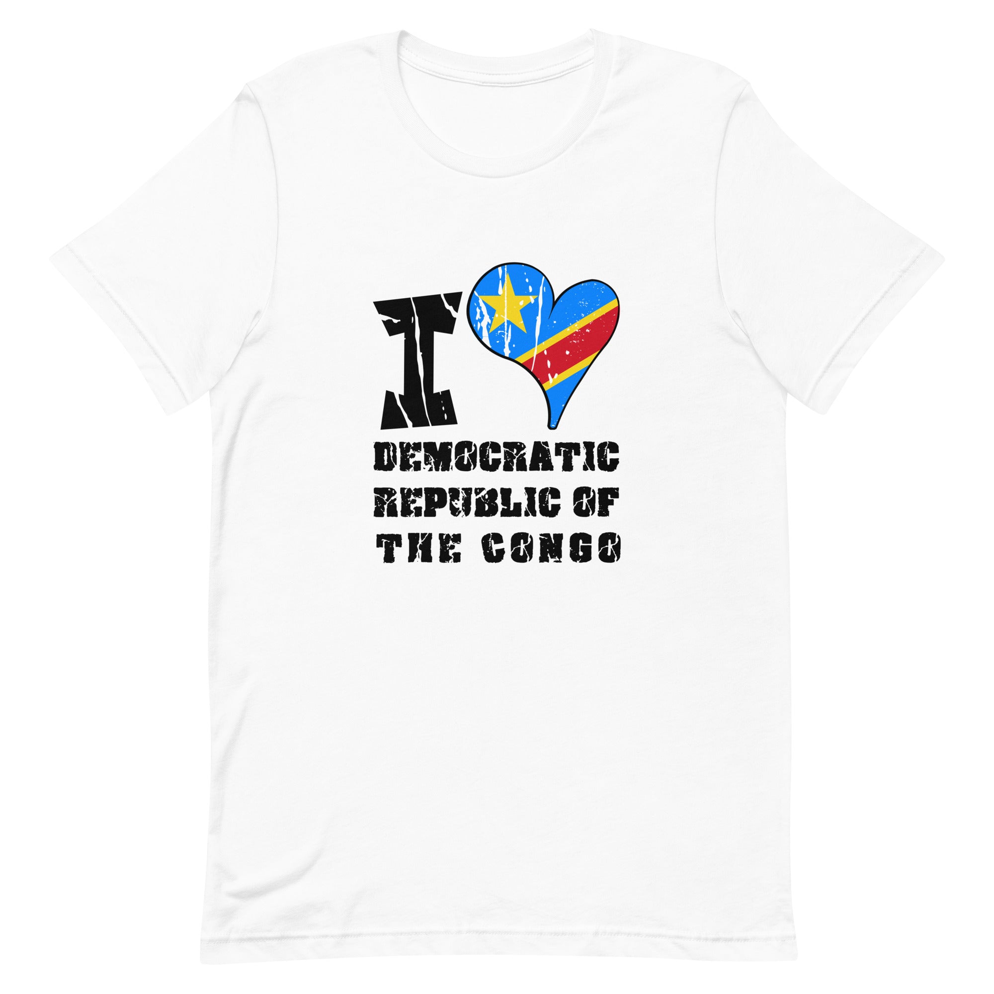 Unisex t-shirt - I Love Democratic Republic of the Congo