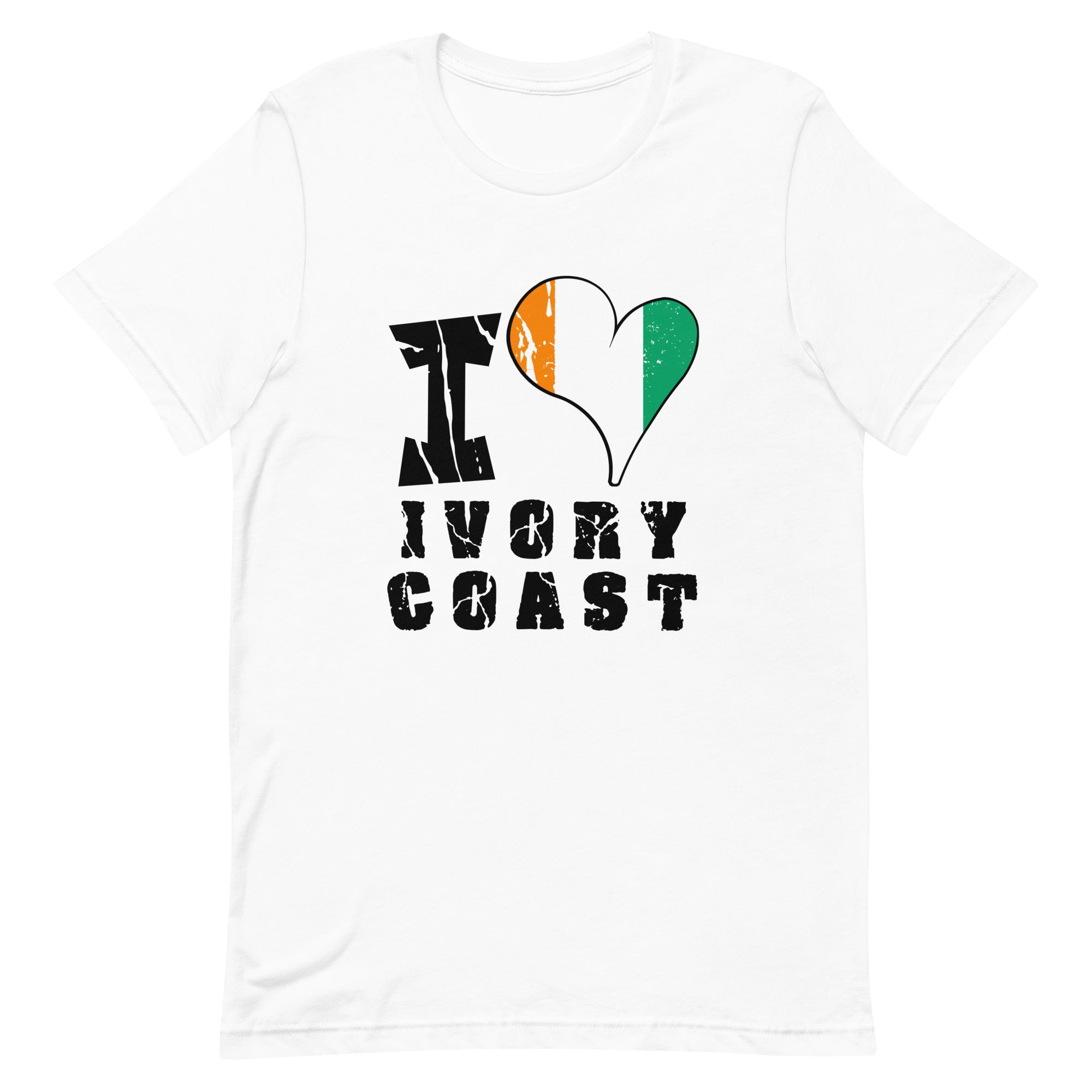 Unisex t-shirt - I Love Ivory Coast