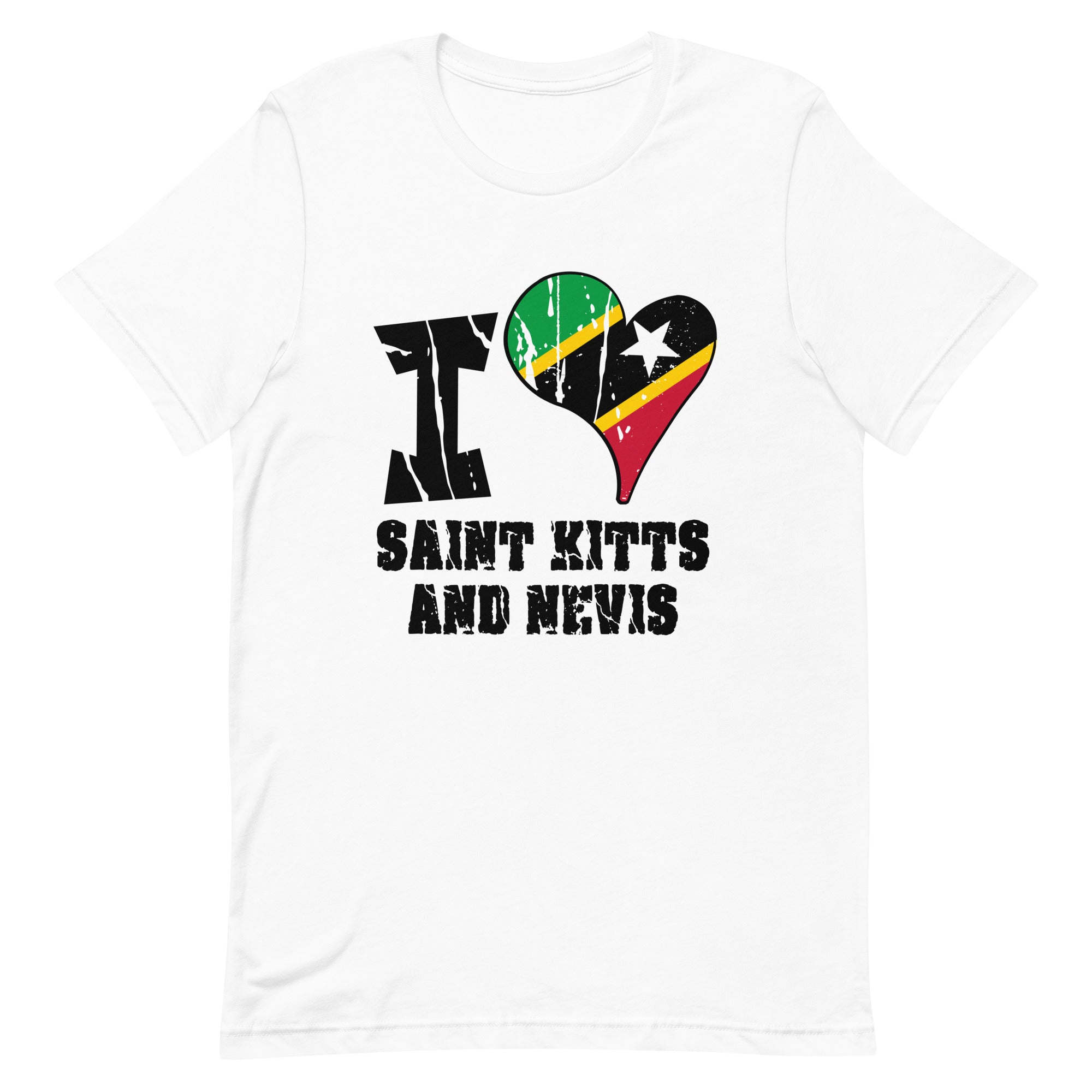 Unisex t-shirt - I Love Saint Kitts and Nevis